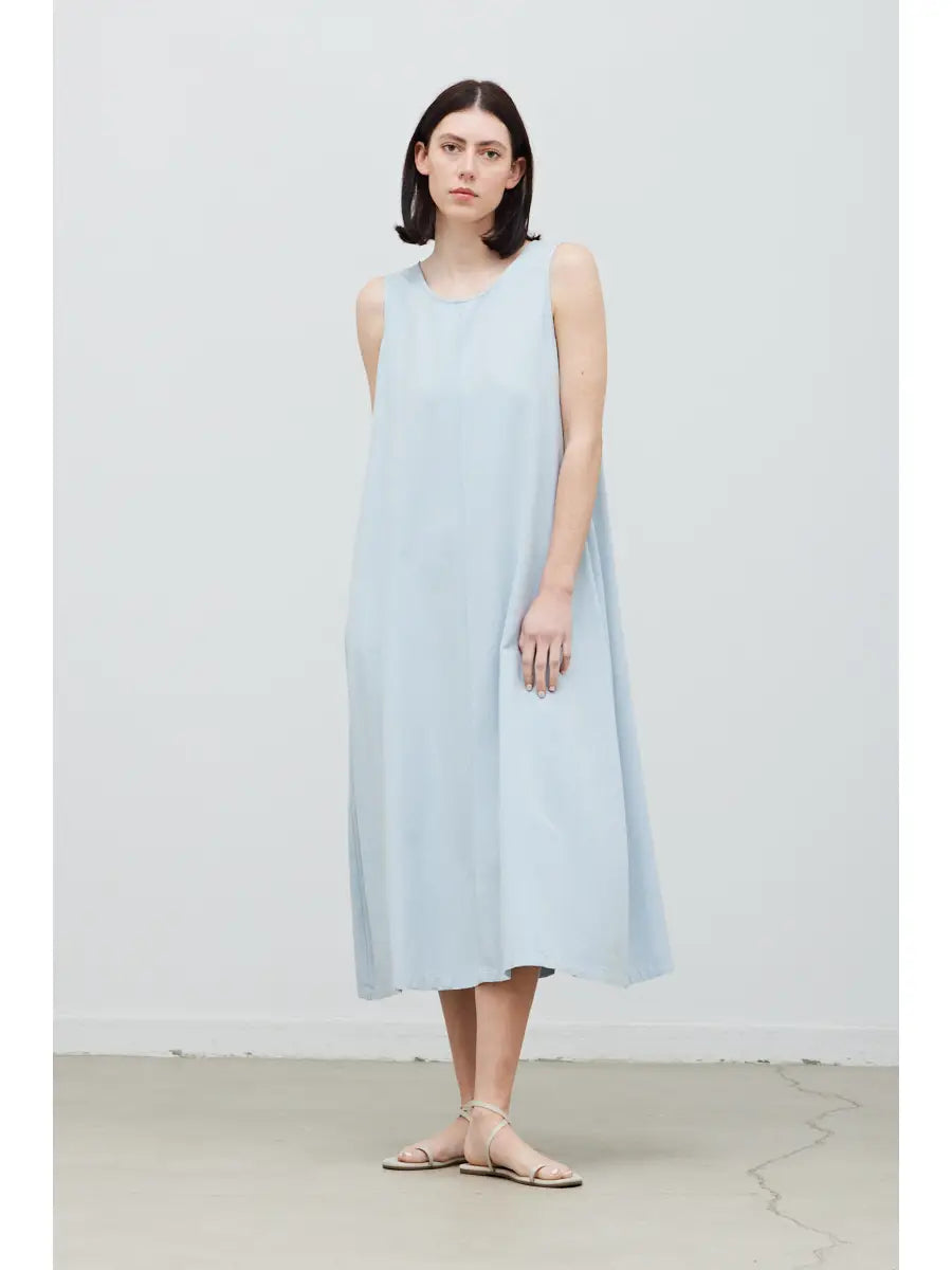 Washed Twill Tie Back Dress