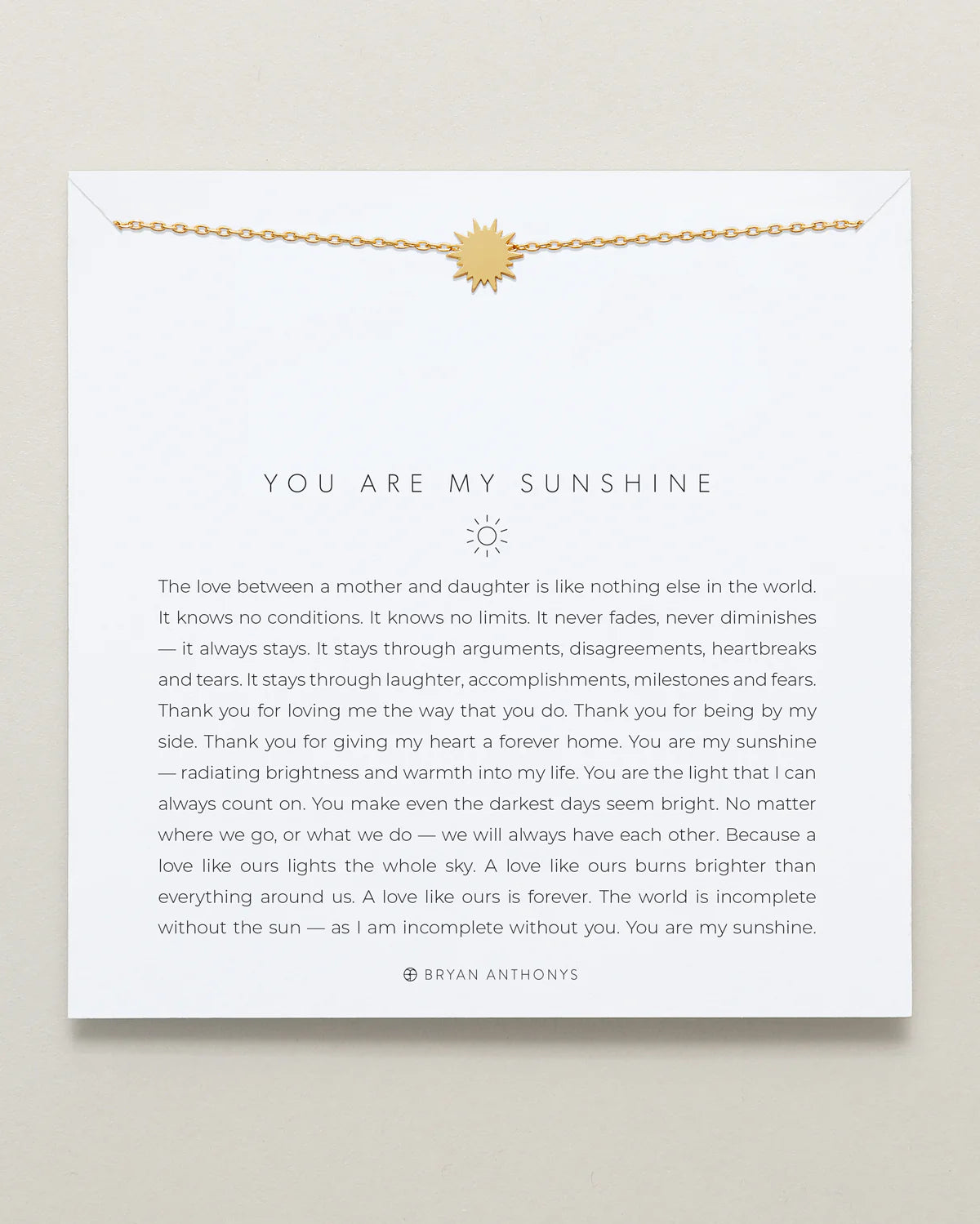 You Are My Sunshine Icon Necklace