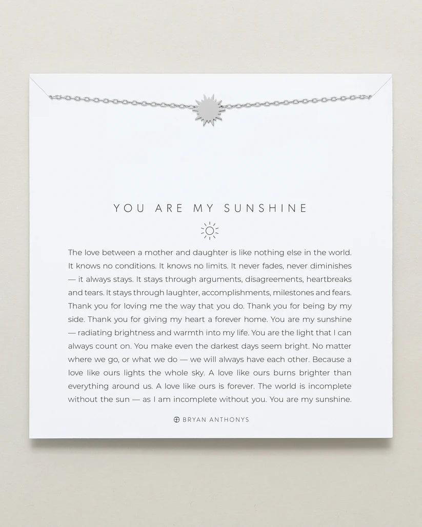 You Are My Sunshine Icon Necklace