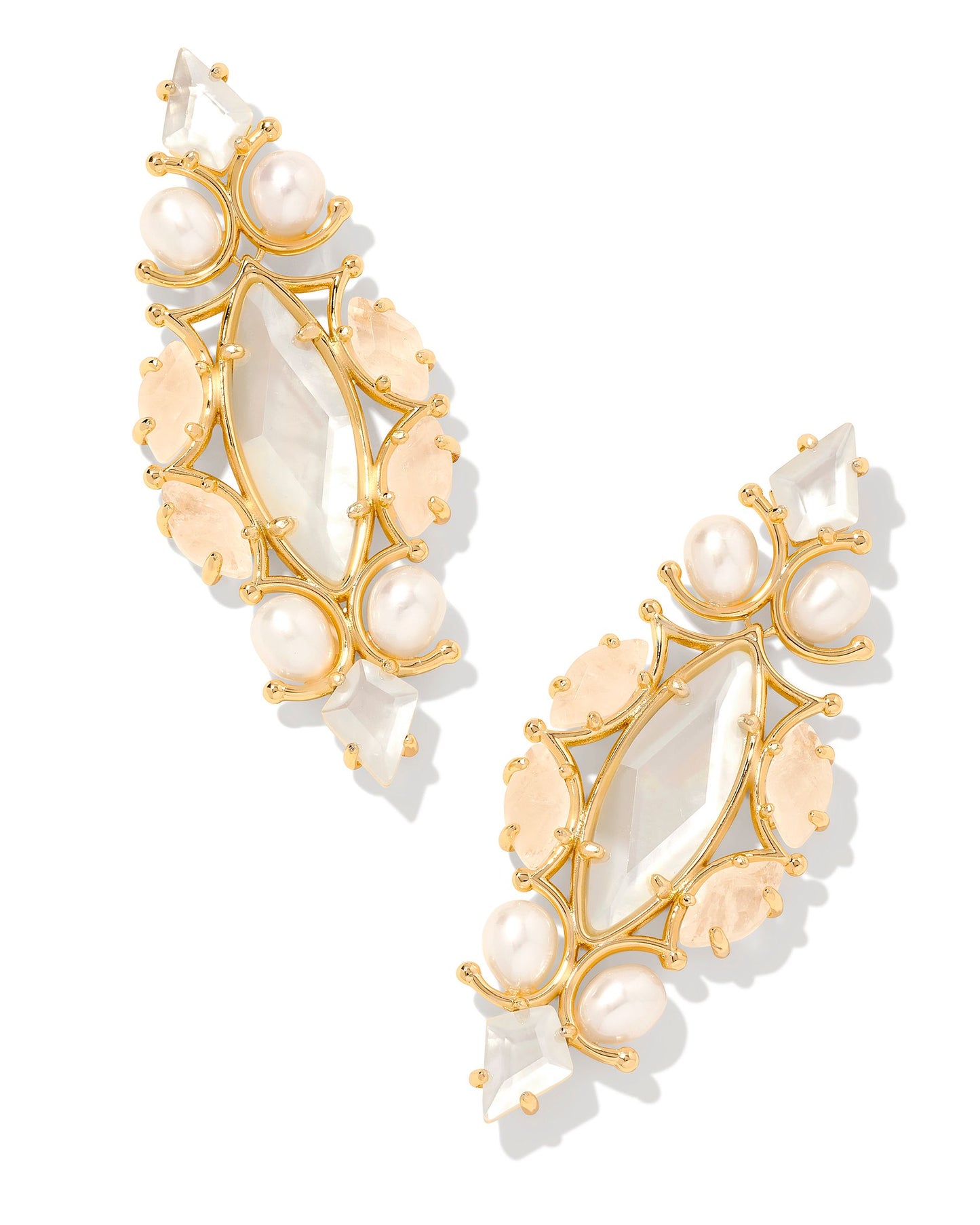 Genevieve Gold Statement Earrings