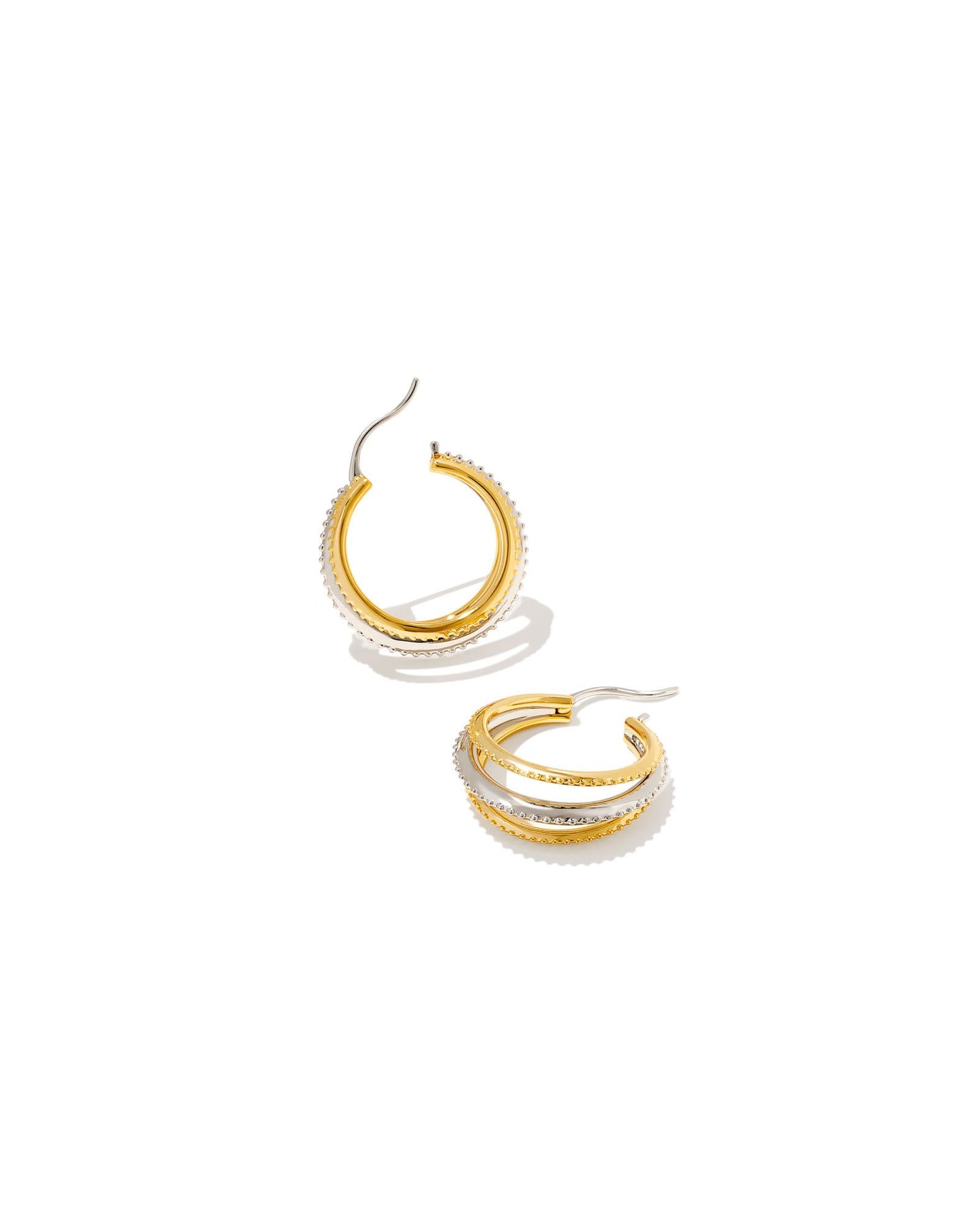 Dana Small Hoop Earrings | Mixed Metal