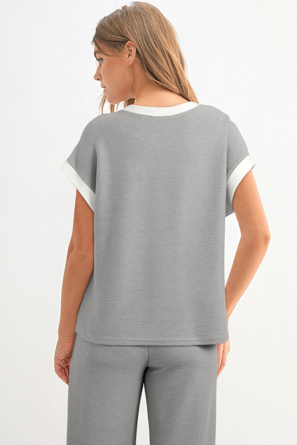 Short Sleeve Top and Pants Set