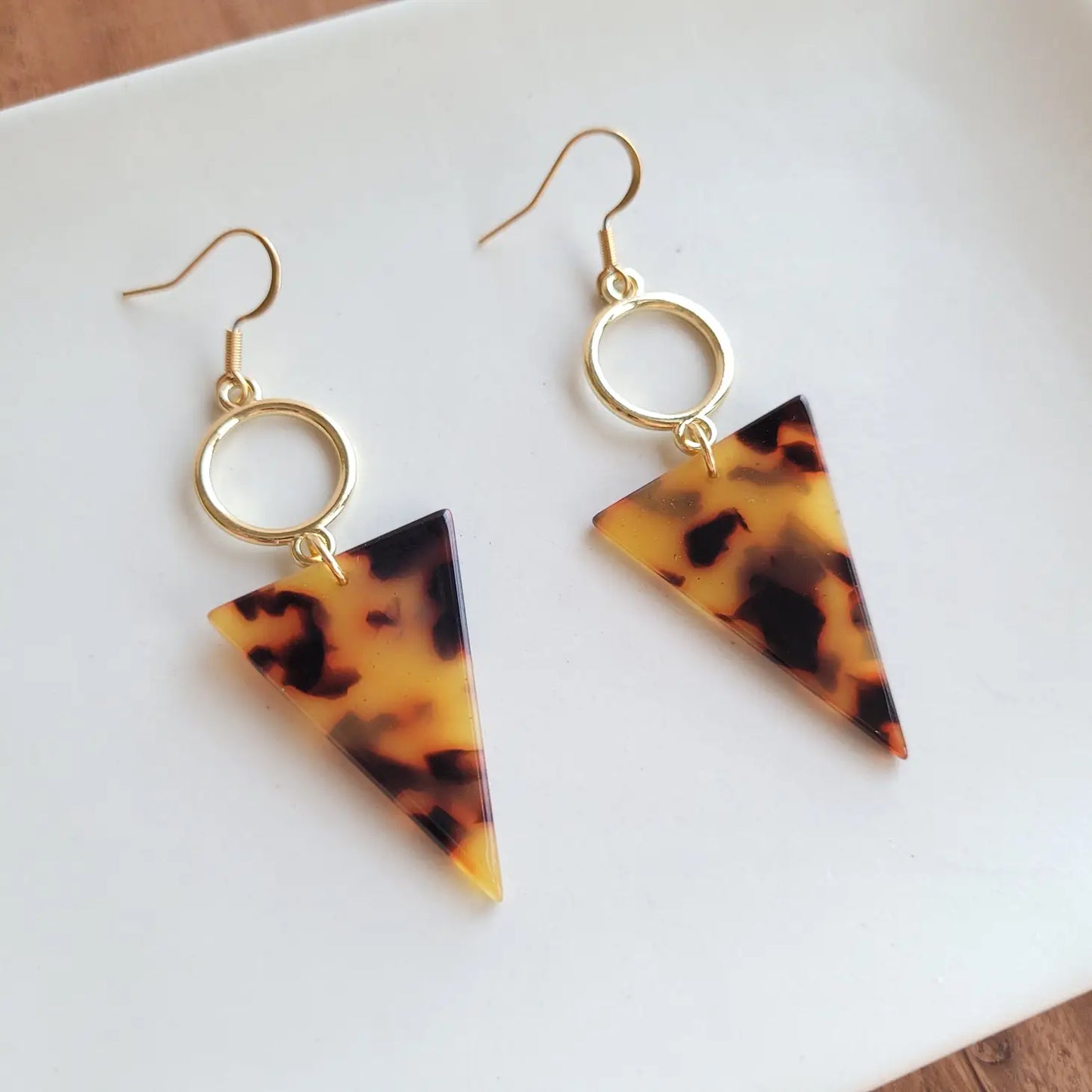 Olivia Earrings | Tortoise