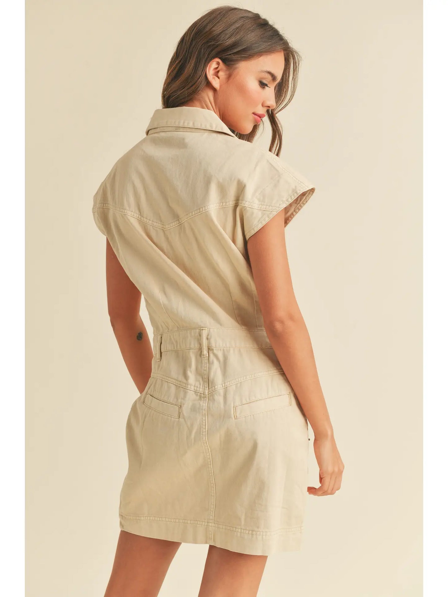 Washed Cotton Buttondown Dress