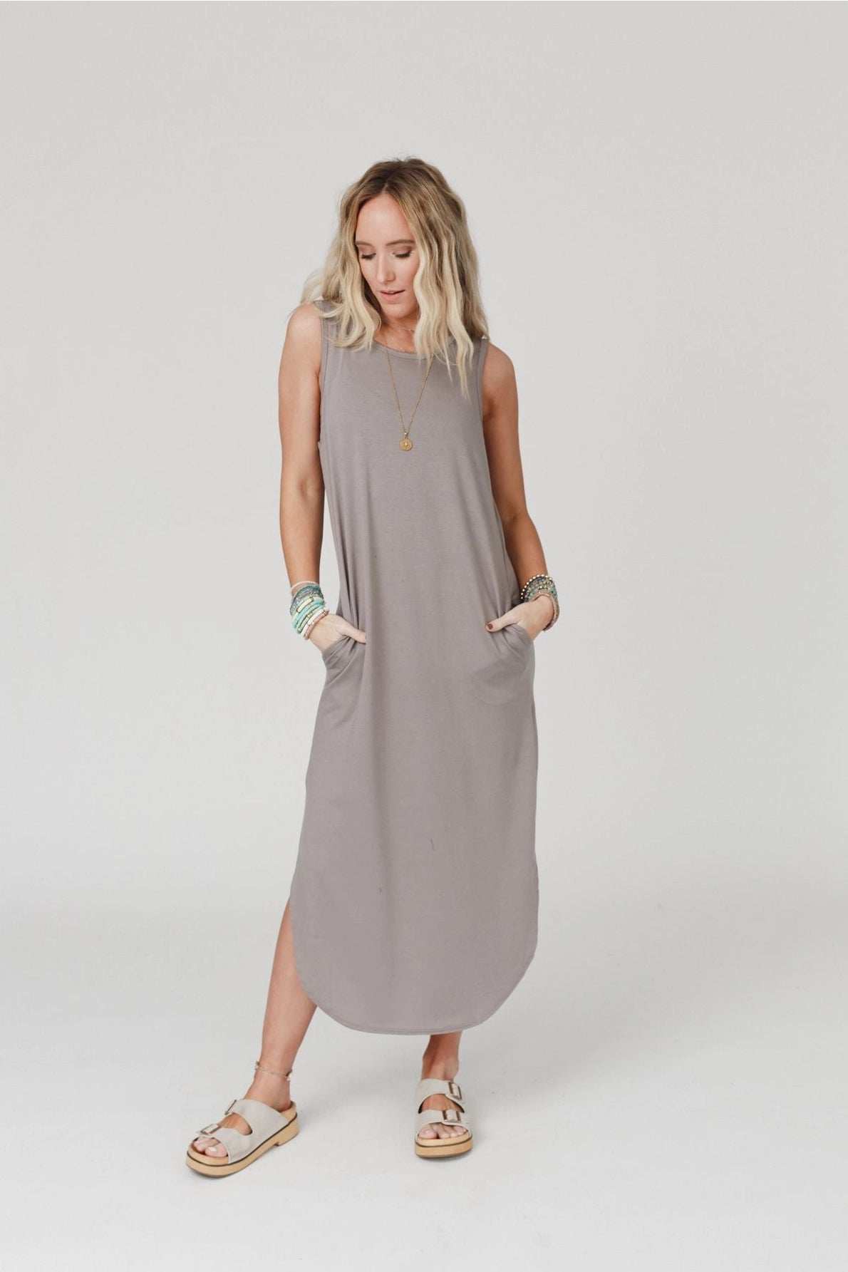 Cassie Sleeveless Pocket Maxi Dress | Coco