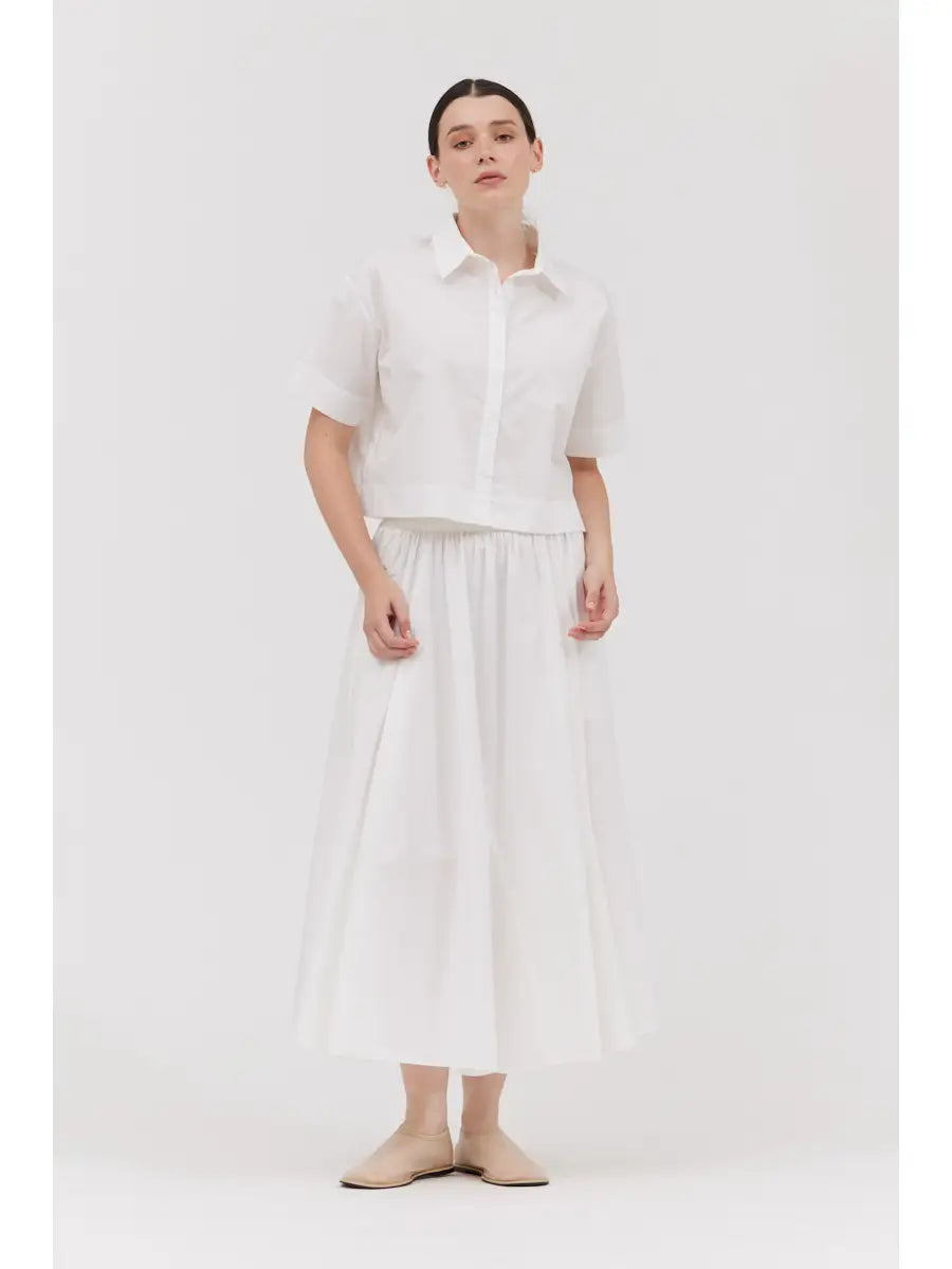 Short Sleeves Crop Shirt