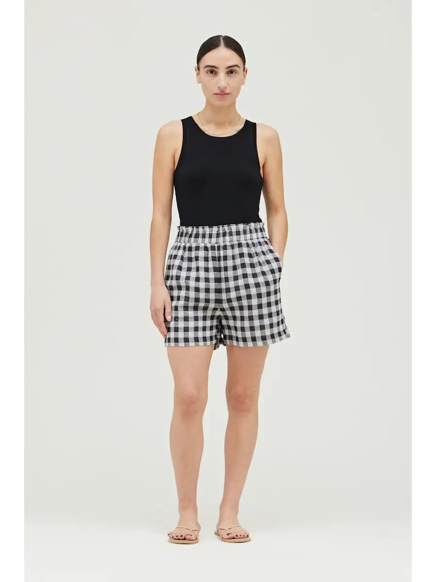 Cotton Gingham Shorts