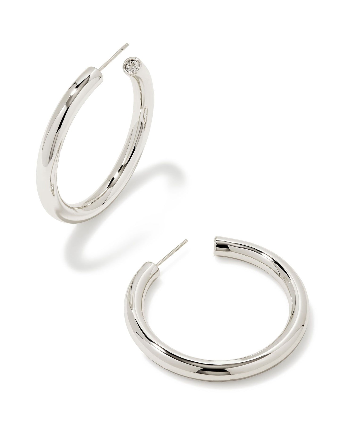 Colette Large Hoops | Silver