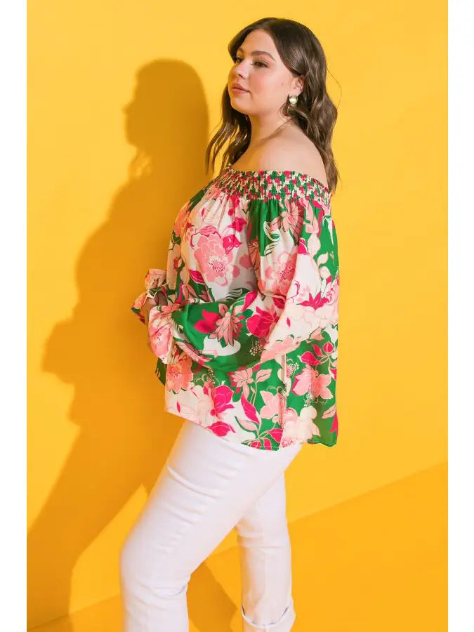 Plus | Printed Woven Top