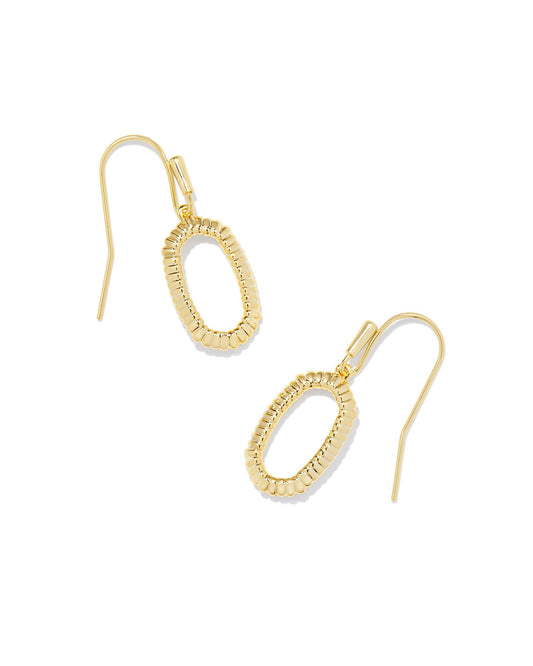 Lee Ridge Open Frame Earrings | Gold