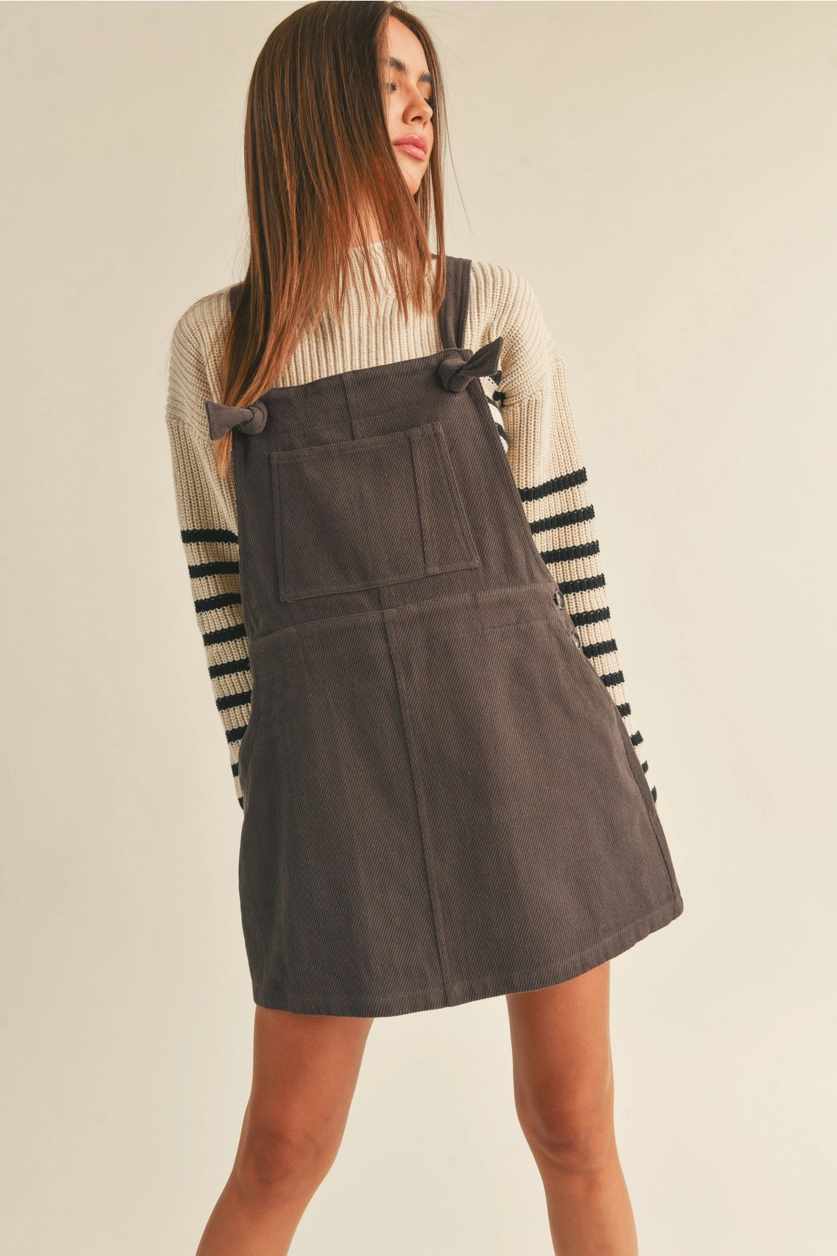 Cotton Textured Jumper Dress