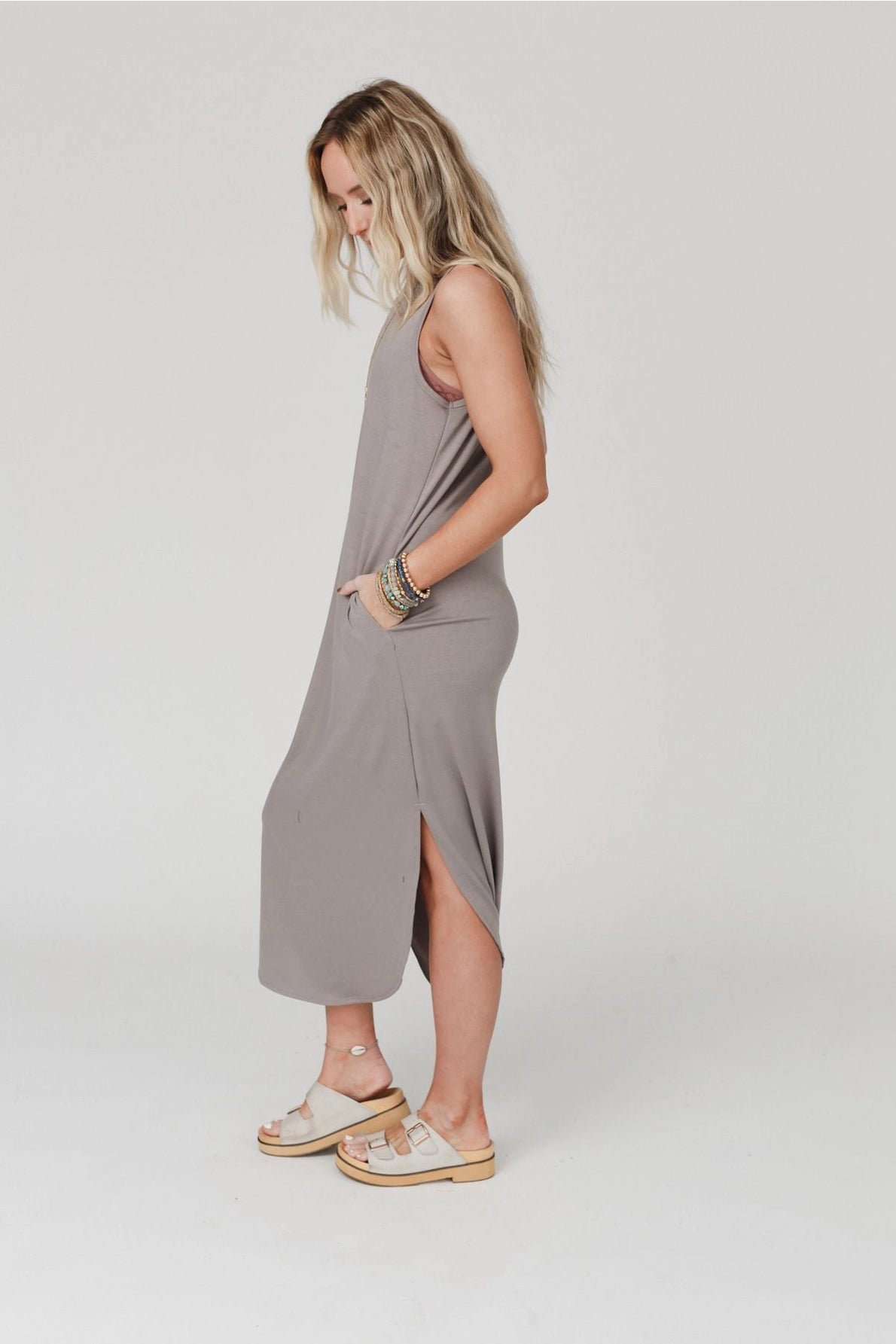 Cassie Sleeveless Pocket Maxi Dress | Coco