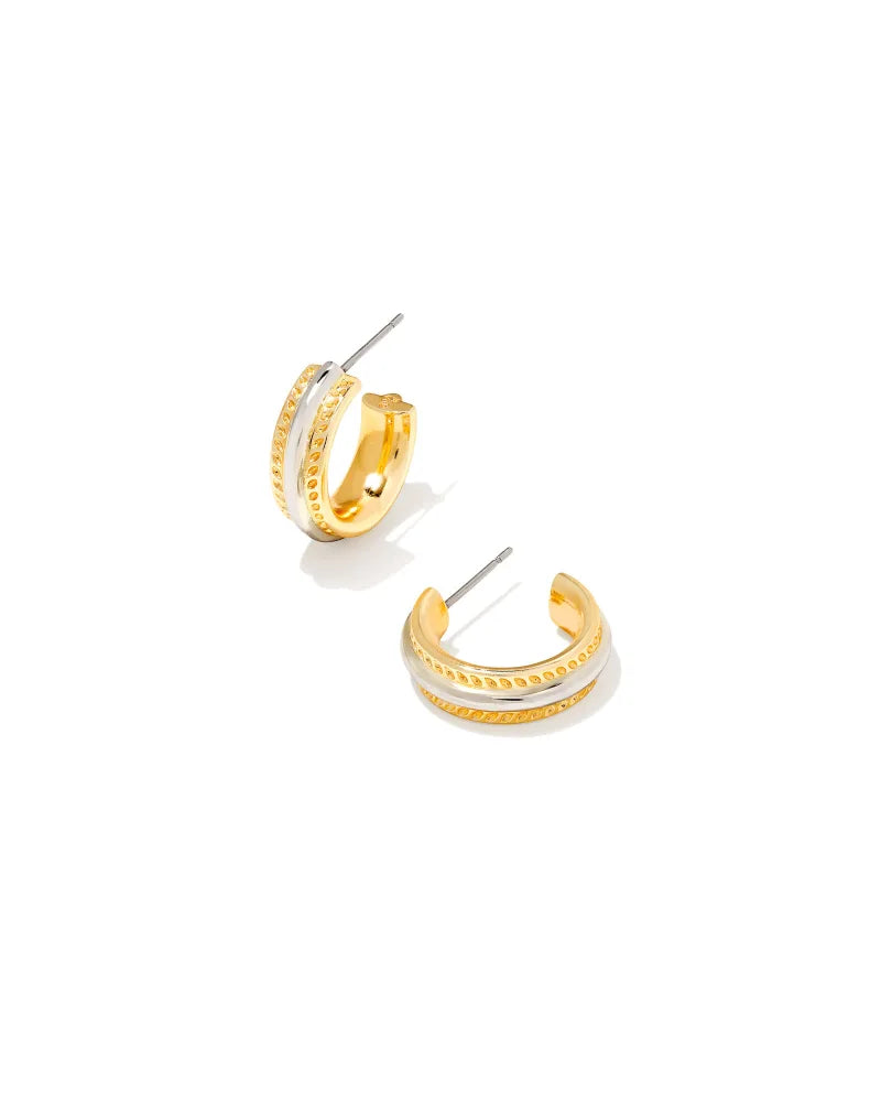 Merritt Huggie Earrings | Mixed Metal