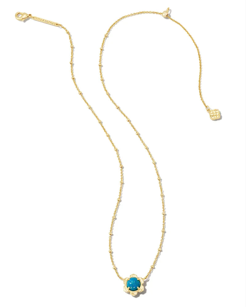Susie Necklace | Gold & Marine Opal