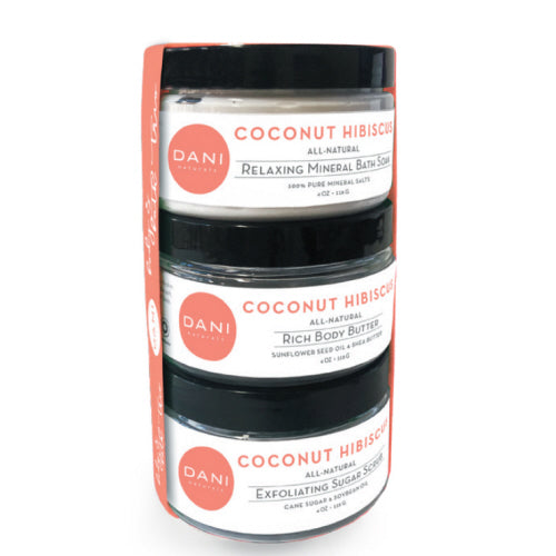 Gift Set Body and Bath Trio | Coconut Hibiscus