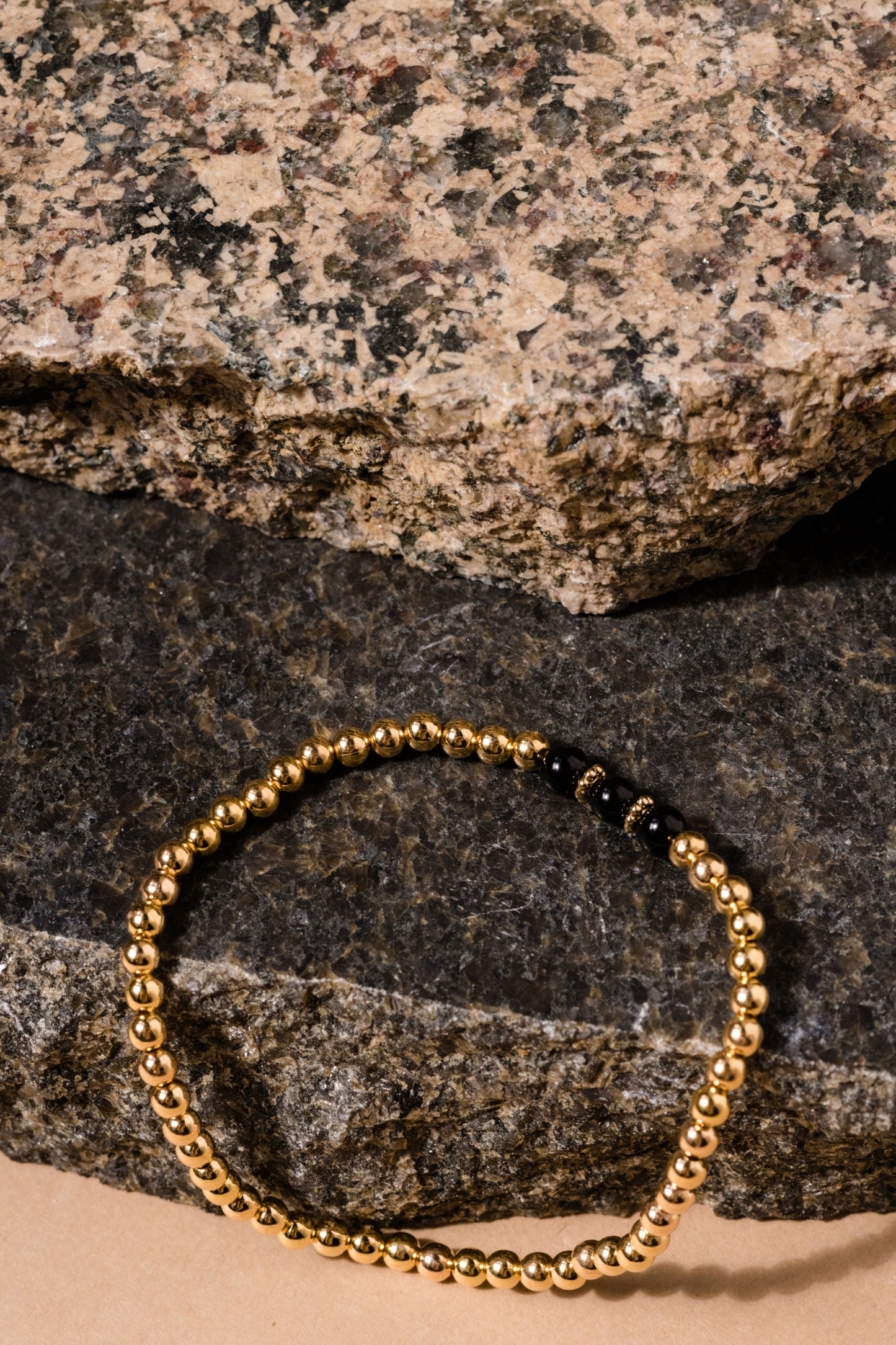 Onyx Trio Beaded Bracelet