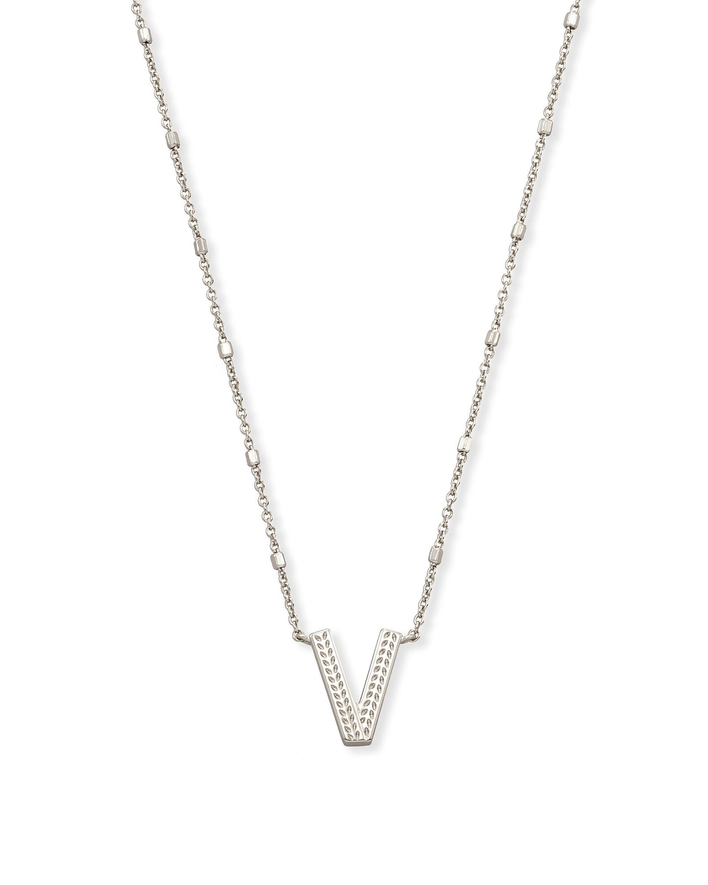 Letter Necklace | Silver