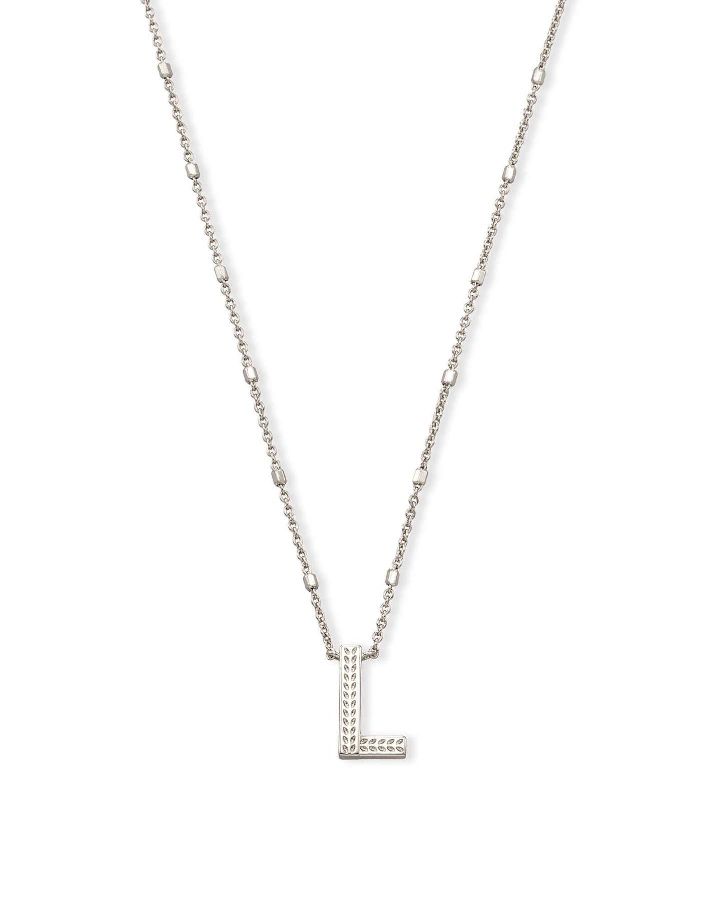 Letter Necklace | Silver