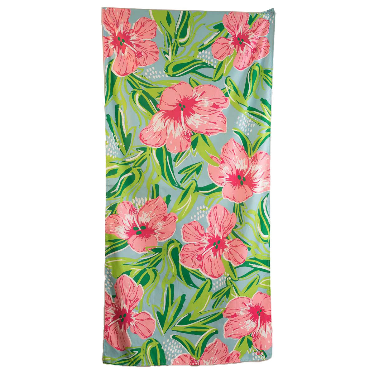 Hibiscus Beach Towel Aruba Blue/Hot Pink