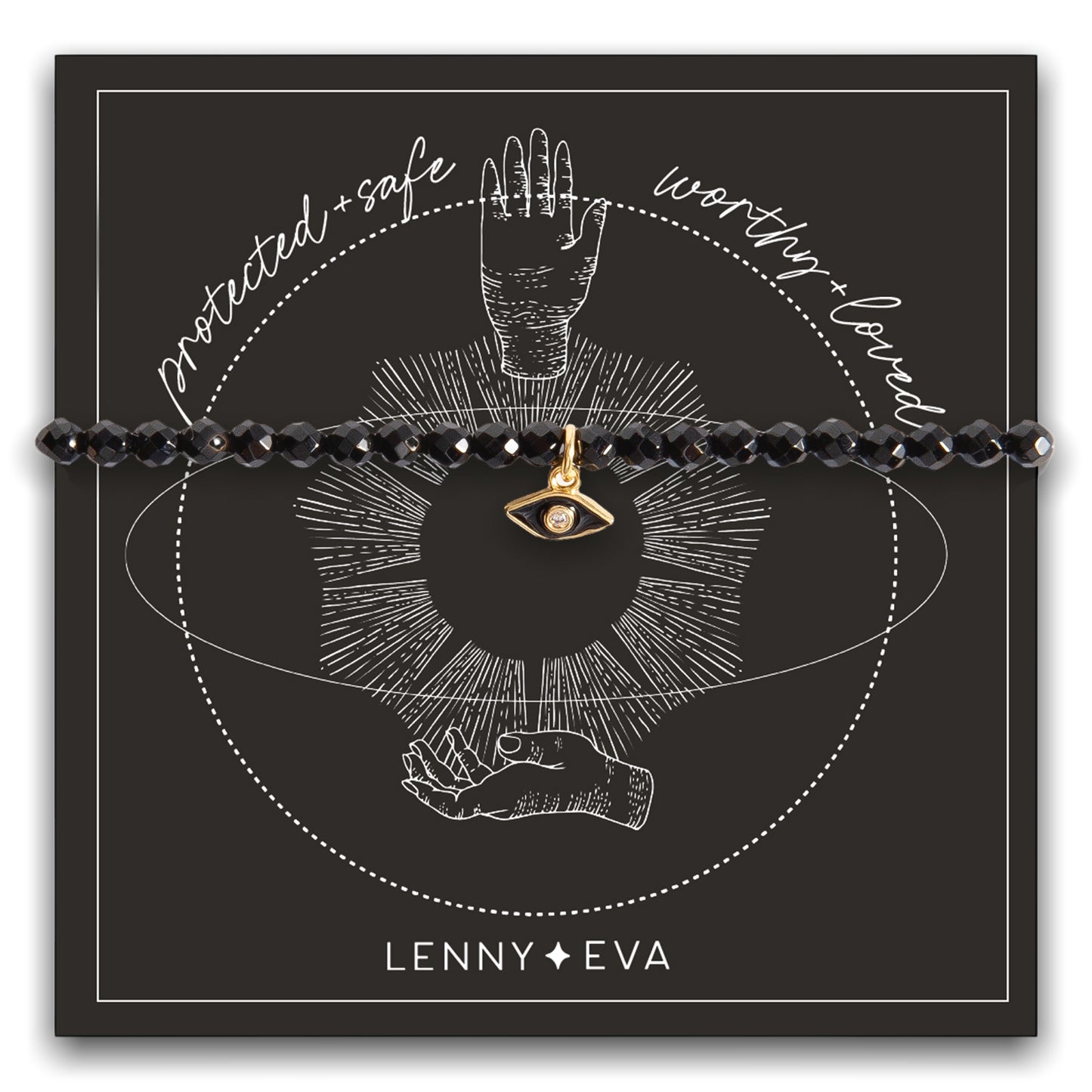 Celestial Bracelet | Evil Eye Black