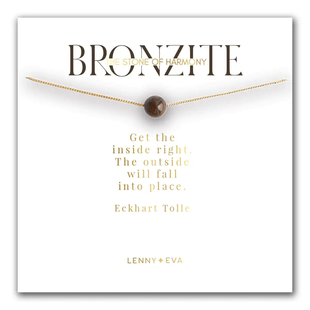 Symbolic Stones Necklace | Bronzite