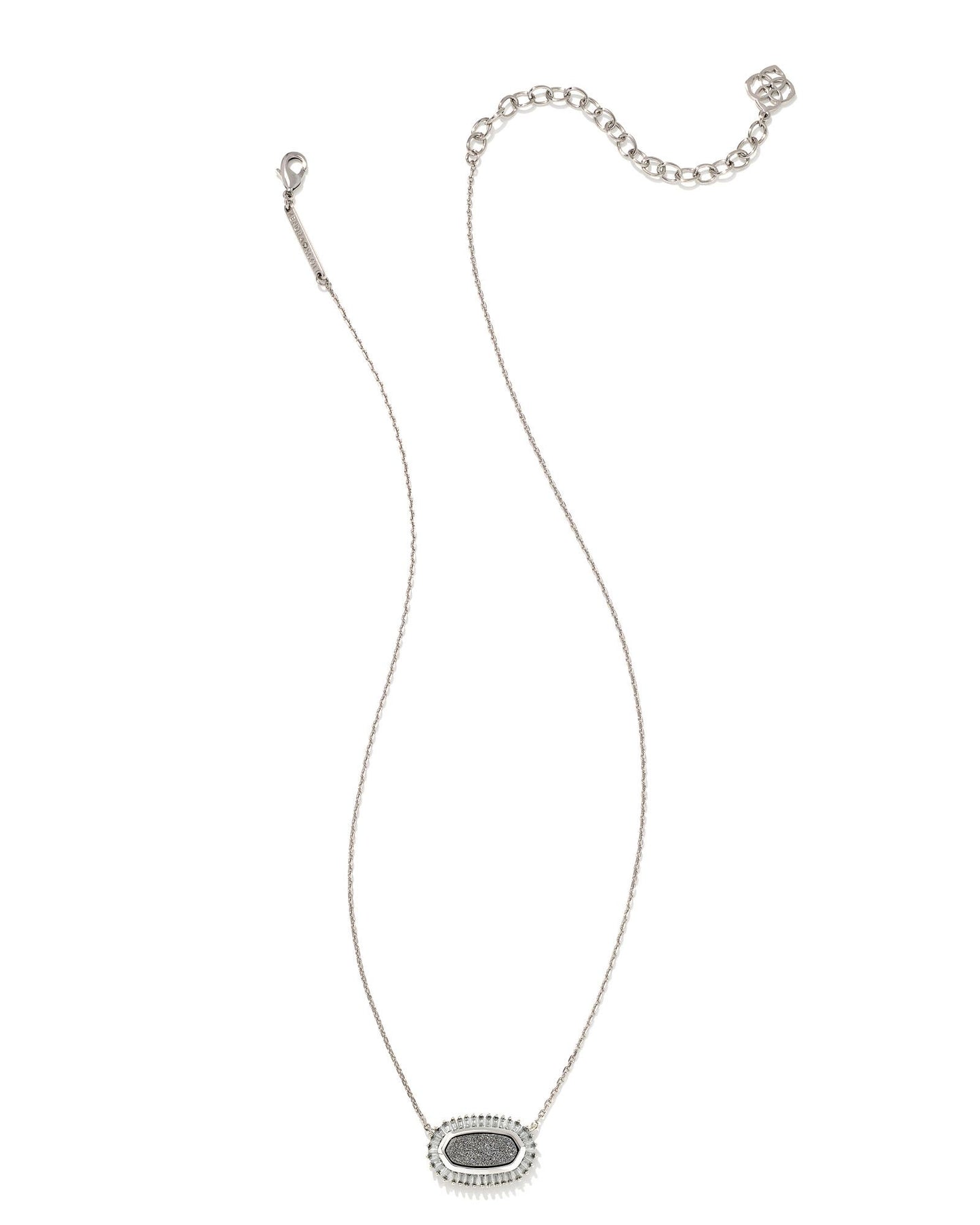 Baguette Elisa | Silver & Platinum Drusy