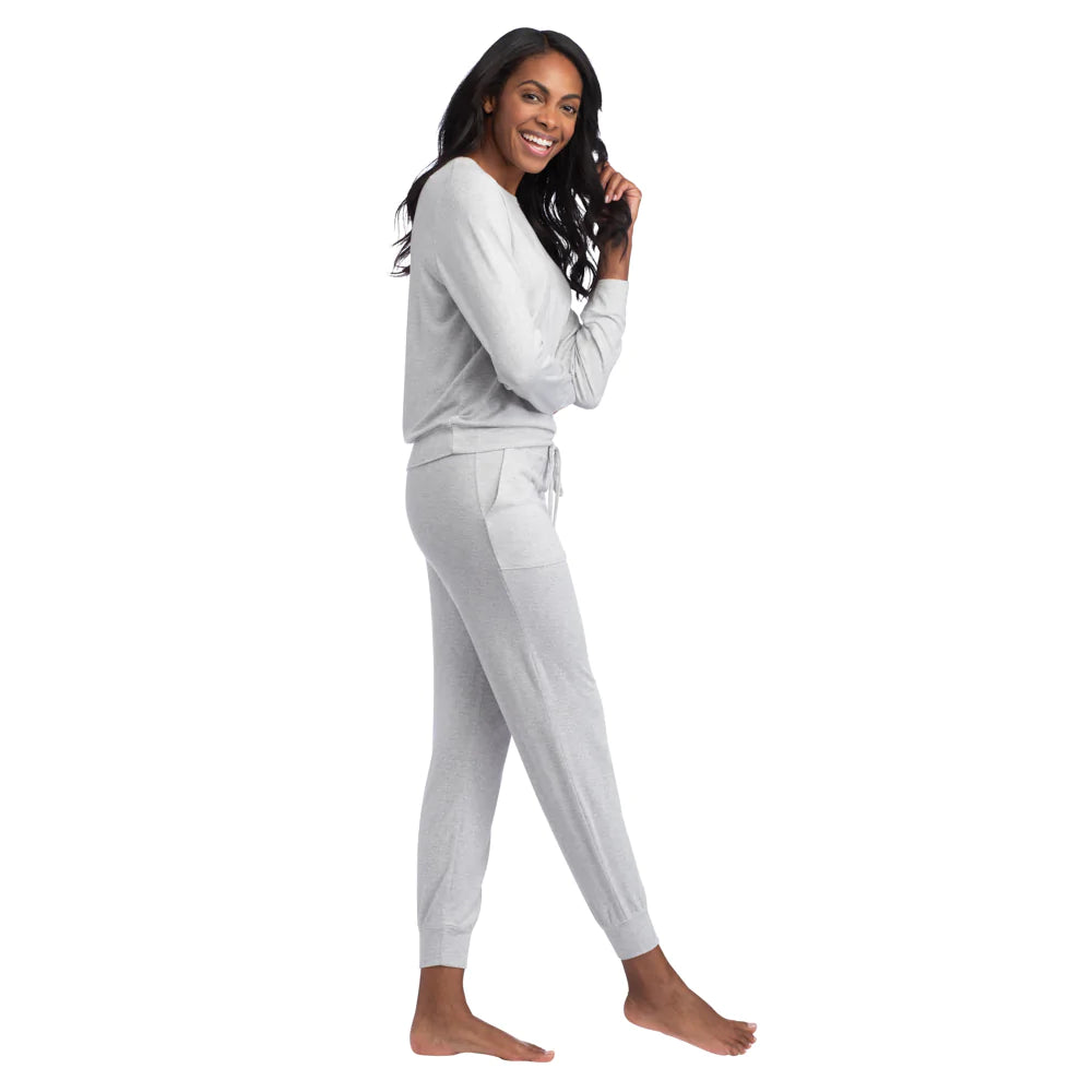 Dream Jersey Lounge Set | Heather Grey