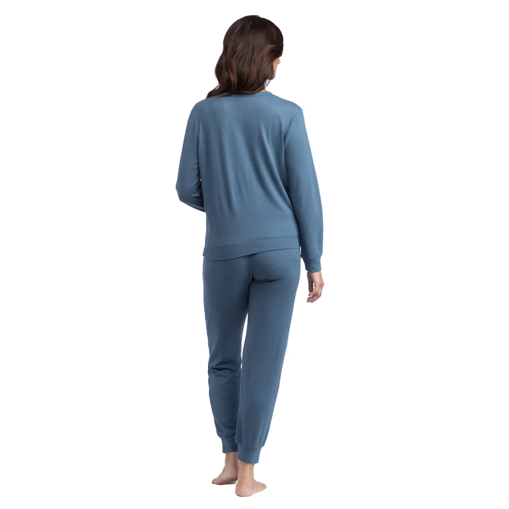 Dream Jersey Wide Crew Neck Lounge Set | Spring Lake