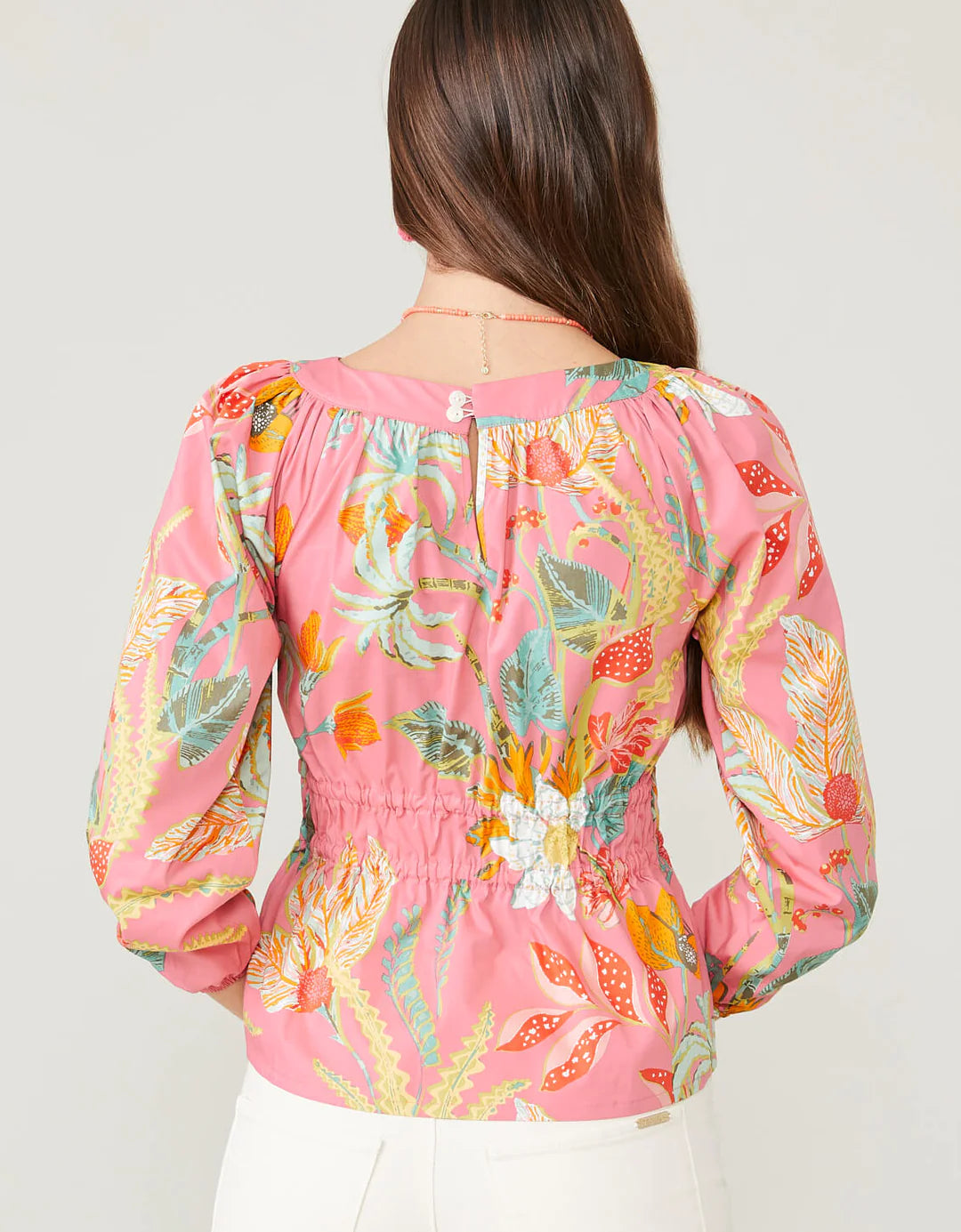 Colette Stretch Blouse Queenie Topiary