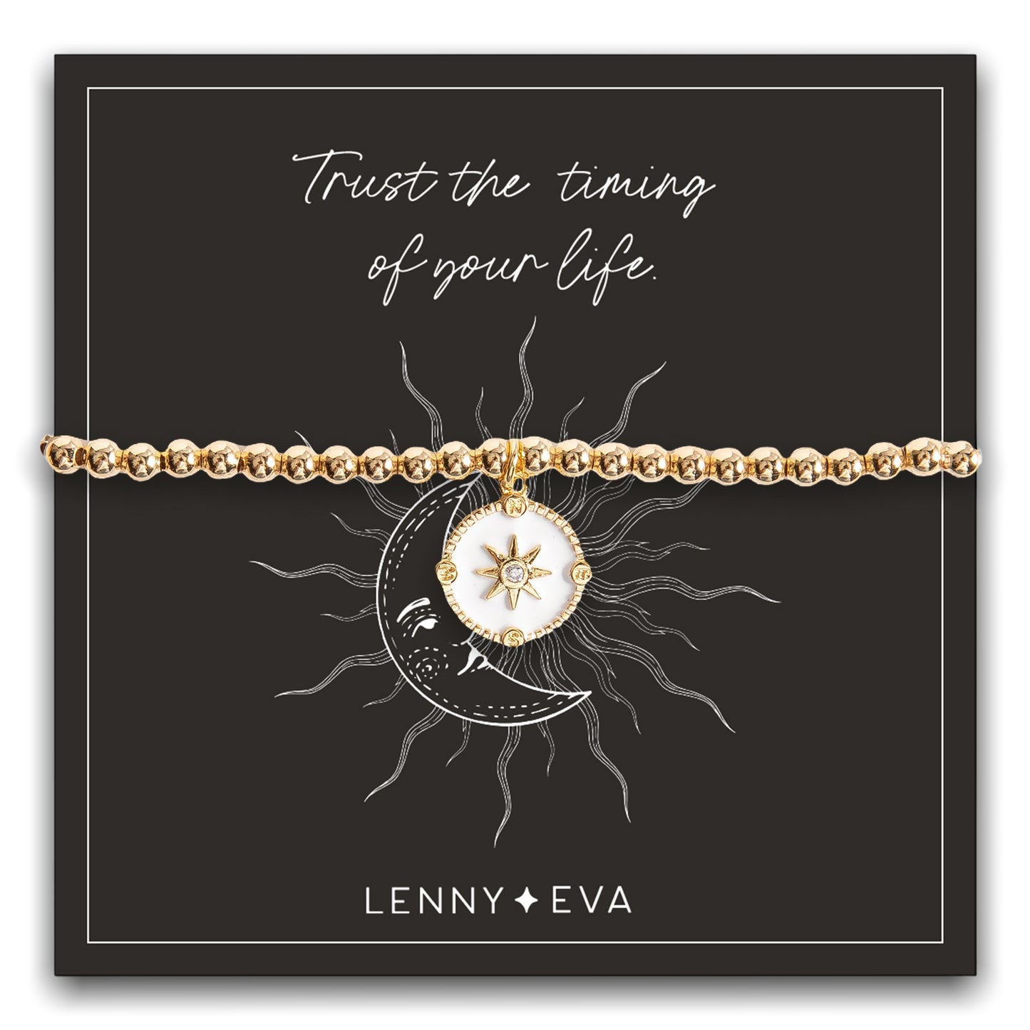 Celestial Bracelet | Compass White