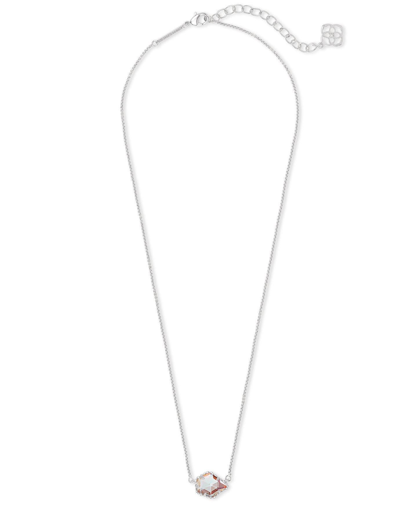 Tess Necklace | Silver & Dichroic