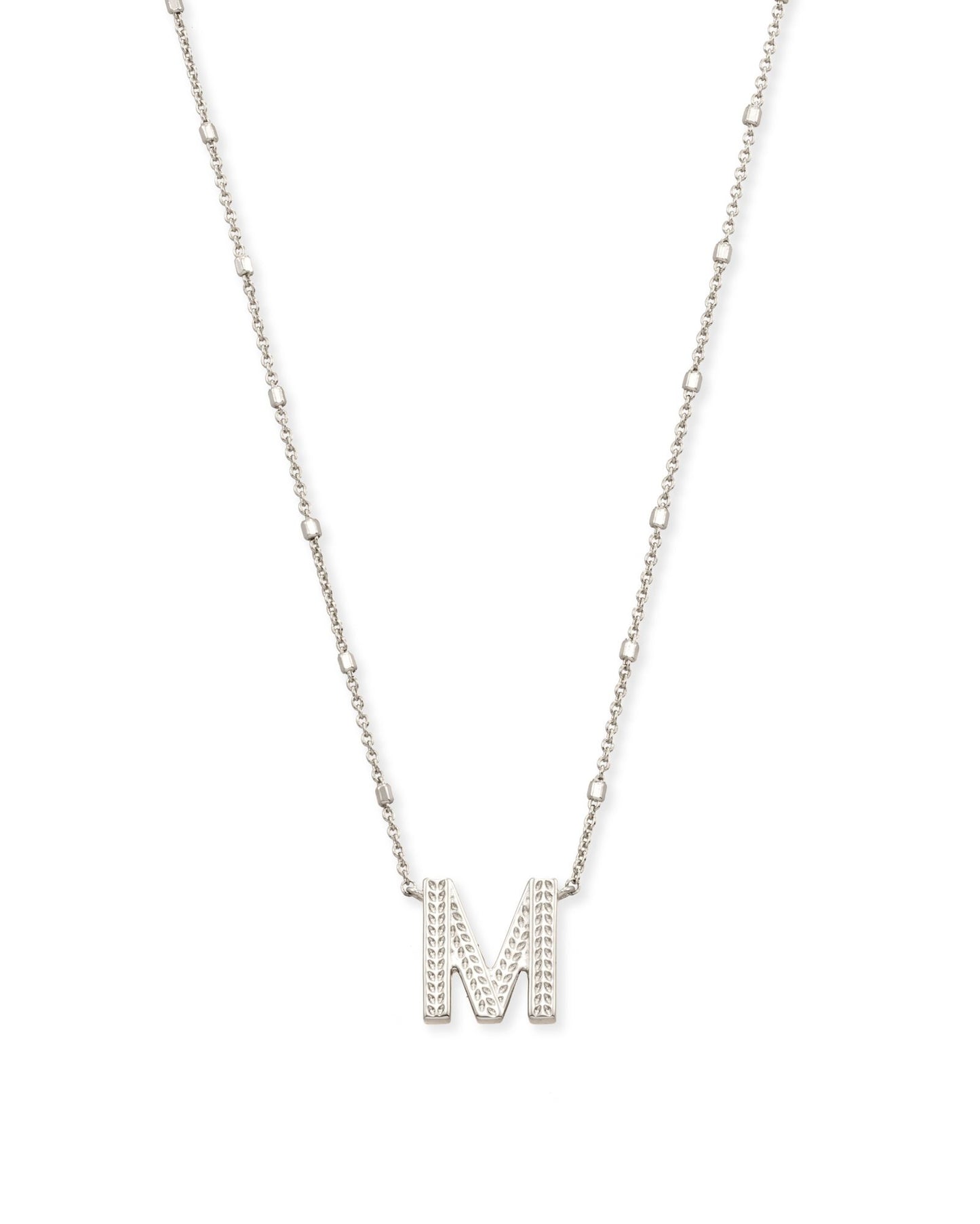 Letter Necklace | Silver