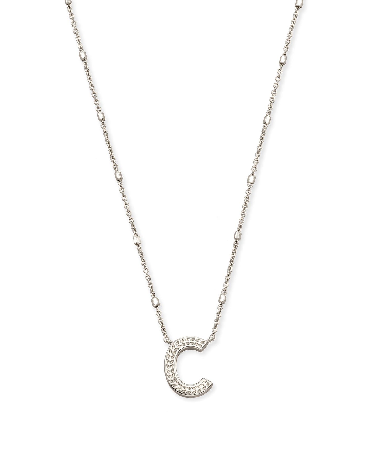 Letter Necklace | Silver