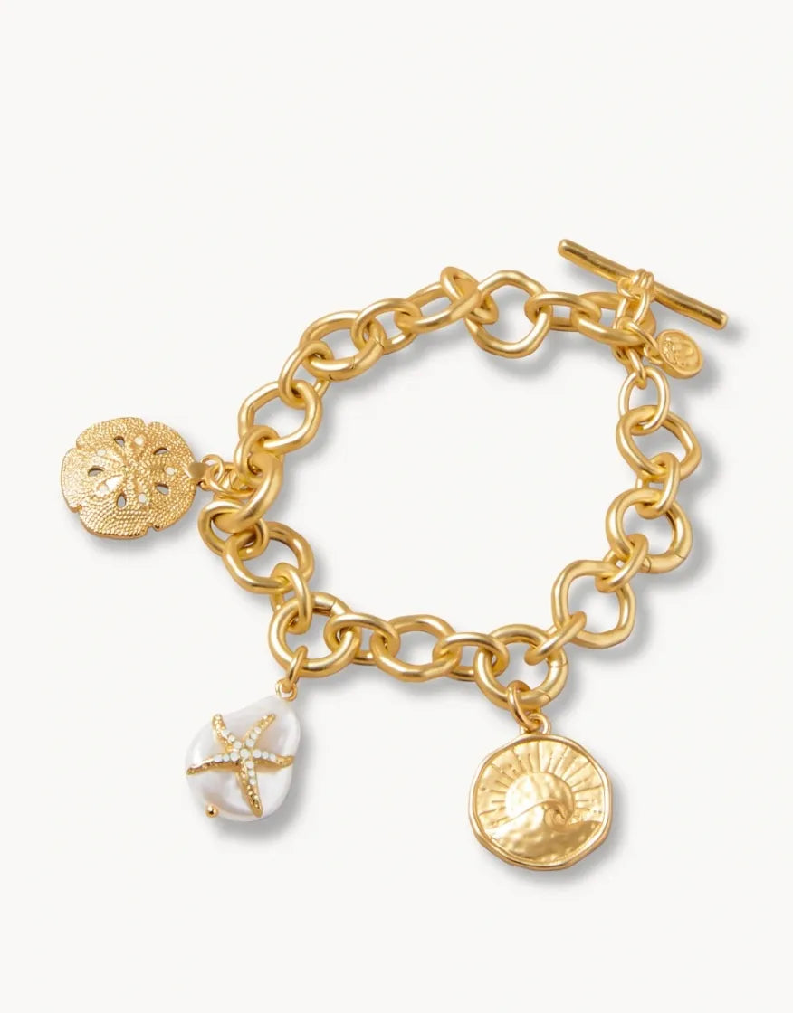 I Love the Sea Charm Bracelet 7.25-8.5"
