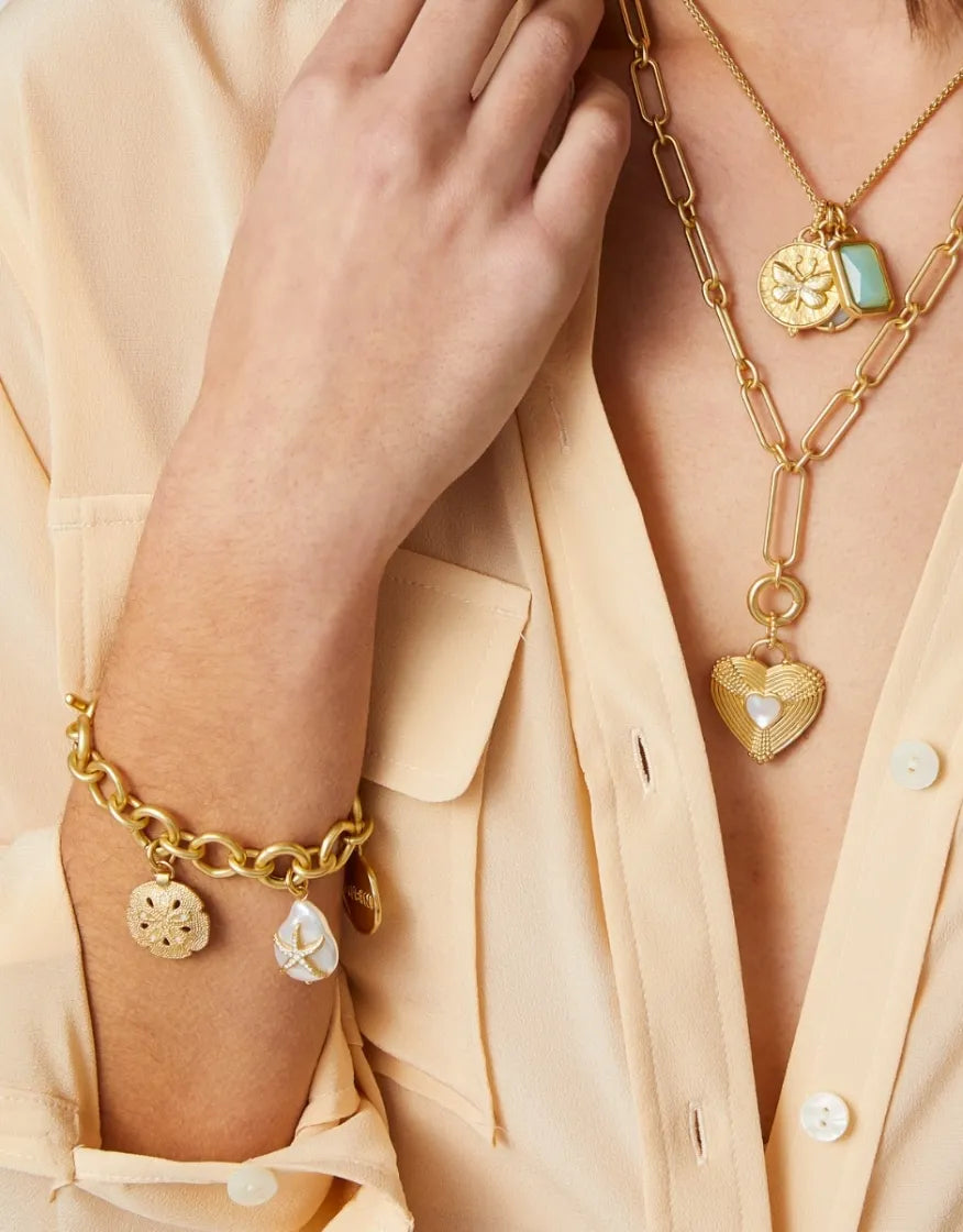 I Love the Sea Charm Bracelet 7.25-8.5"