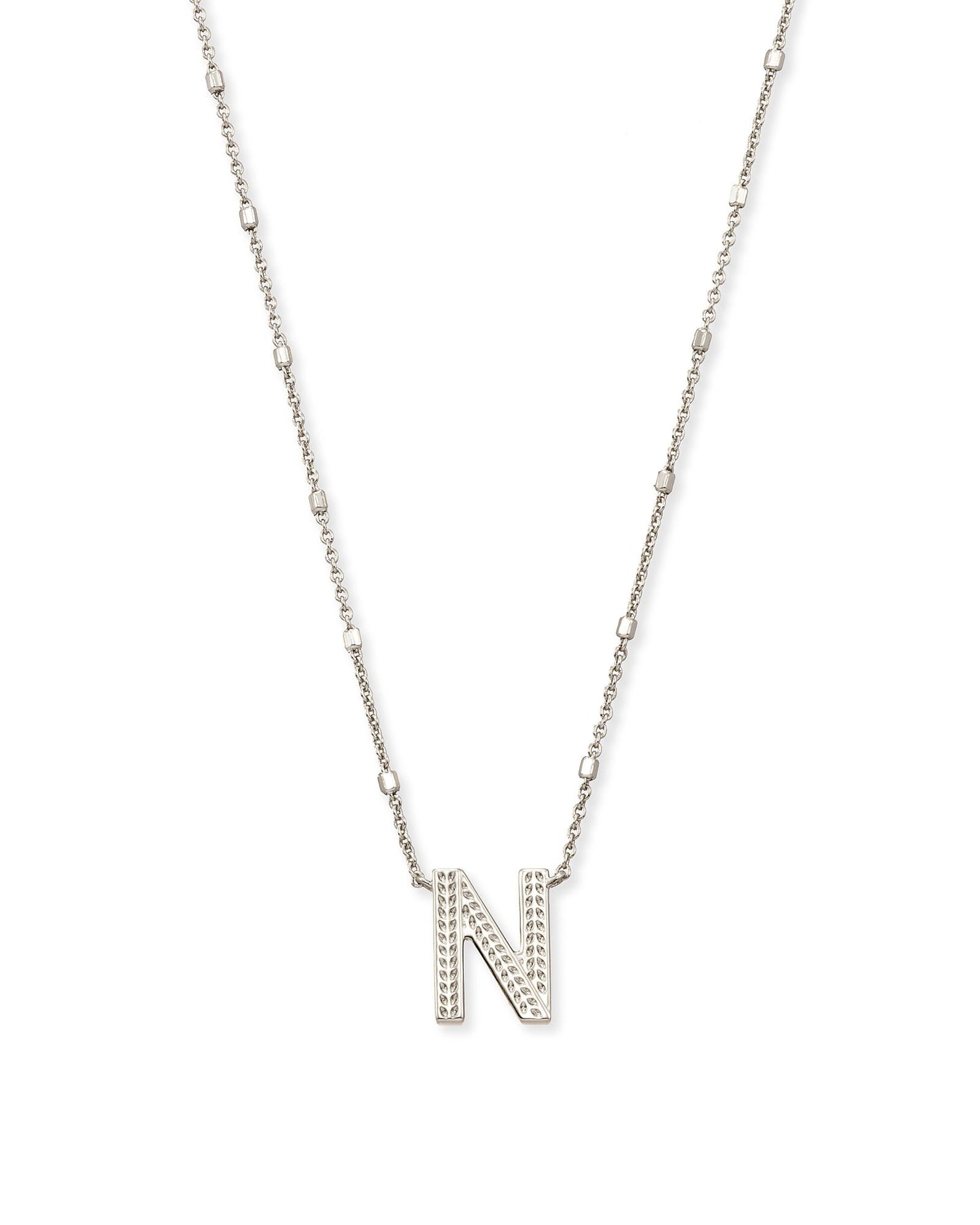 Letter Necklace | Silver