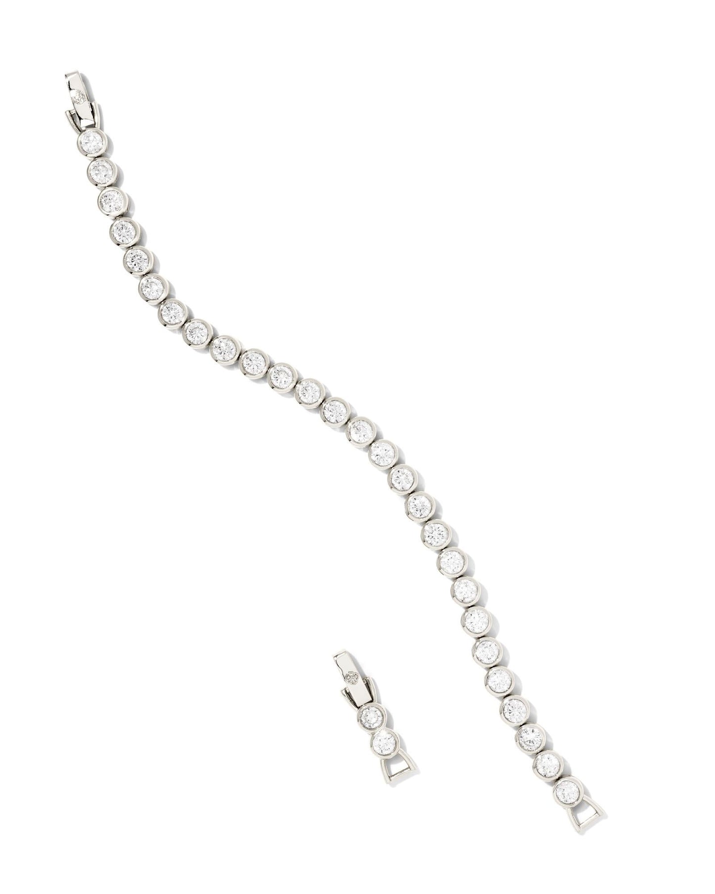 Carmen Tennis Bracelet | Bright Silver
