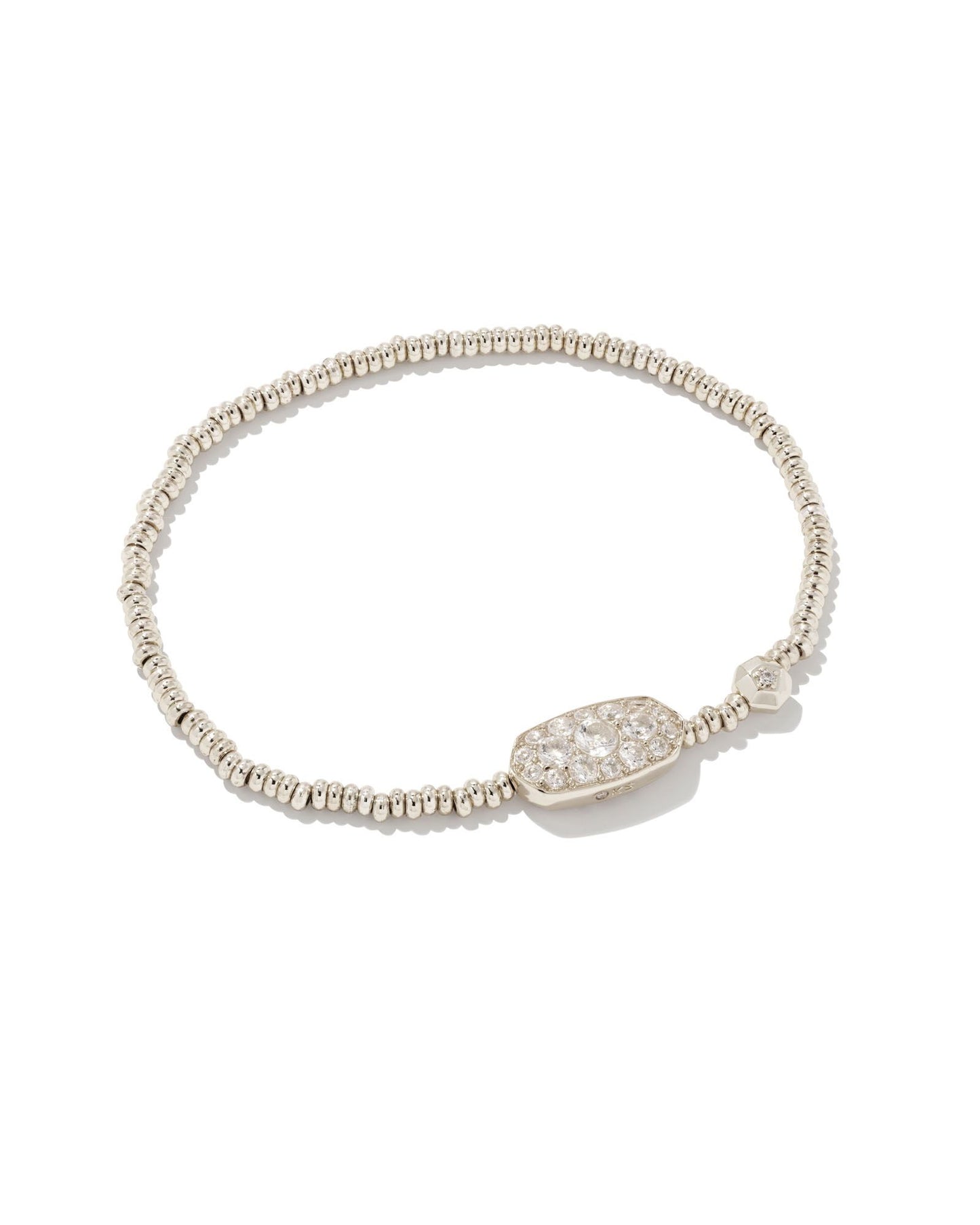 Grayson Crystal Stretch Bracelet | Silver
