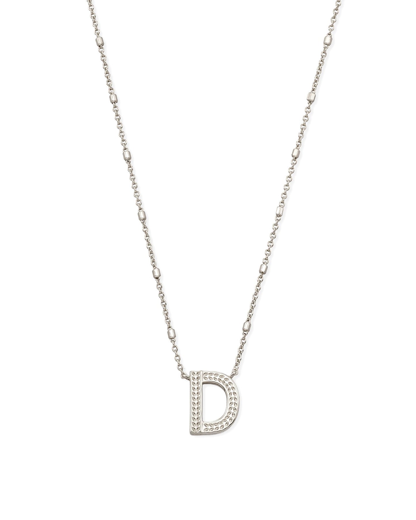 Letter Necklace | Silver
