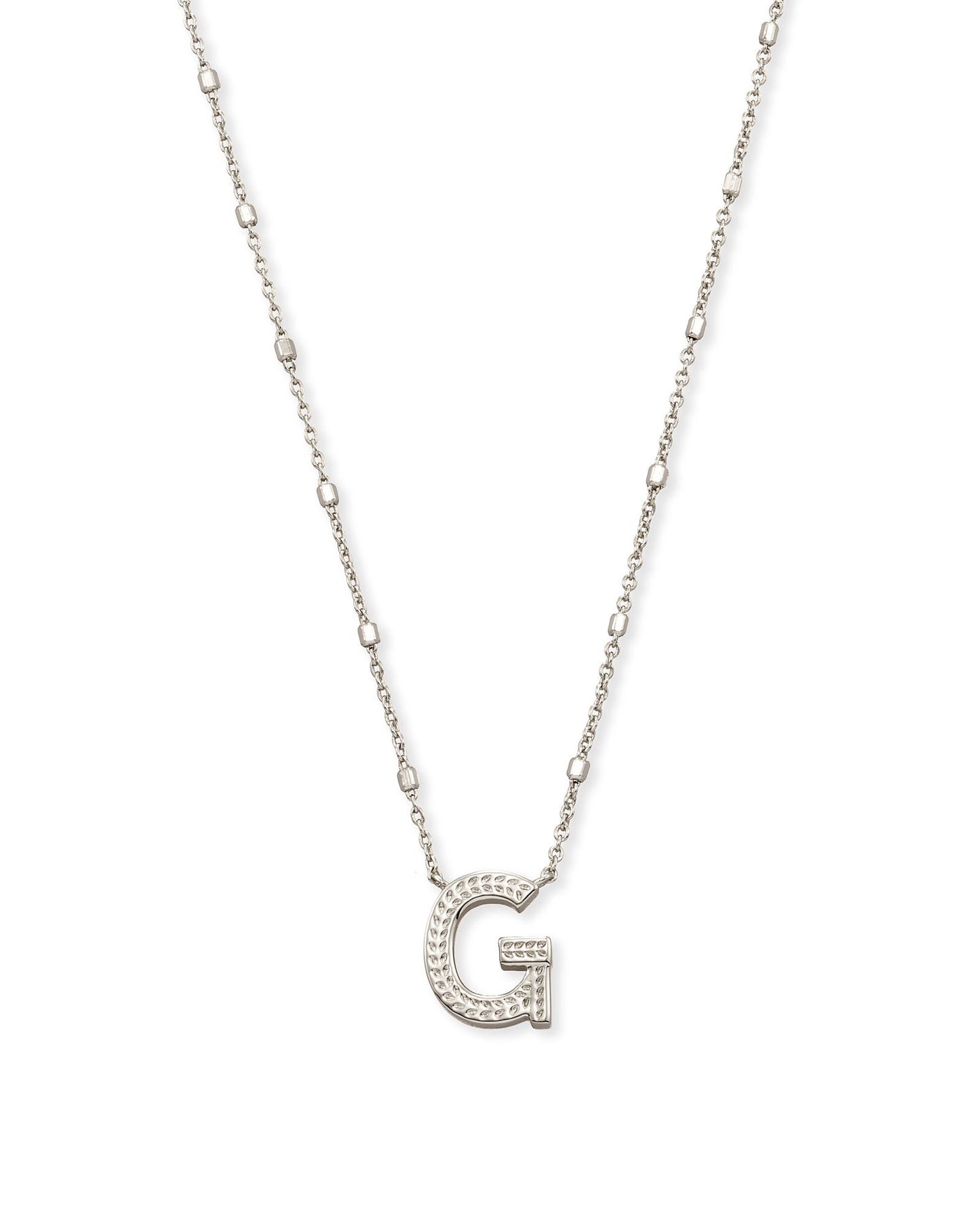 Letter Necklace | Silver