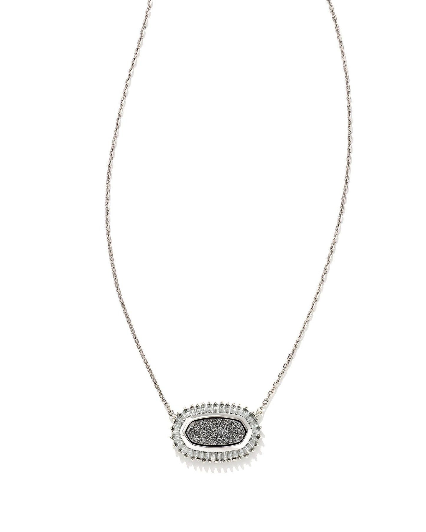 Baguette Elisa | Silver & Platinum Drusy