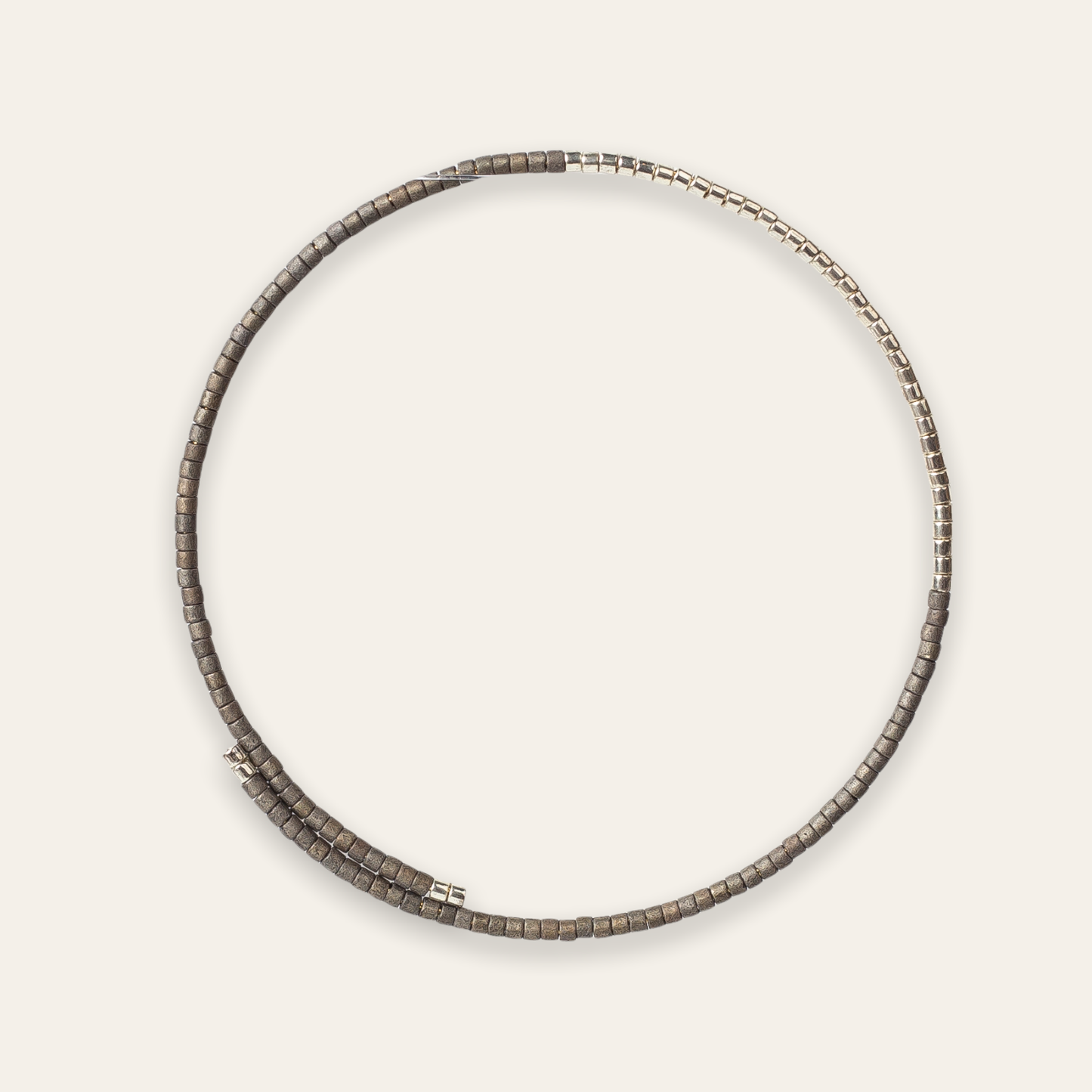 Norah Bangle | Silver & Matte Graphite