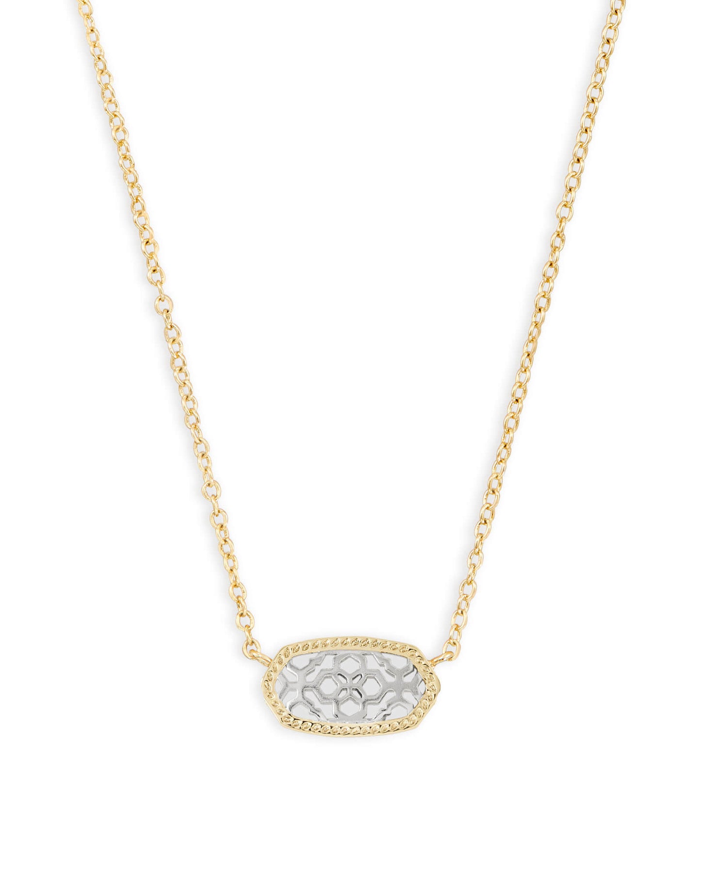 Elisa Necklace | Gold & Silver Filigree Mix