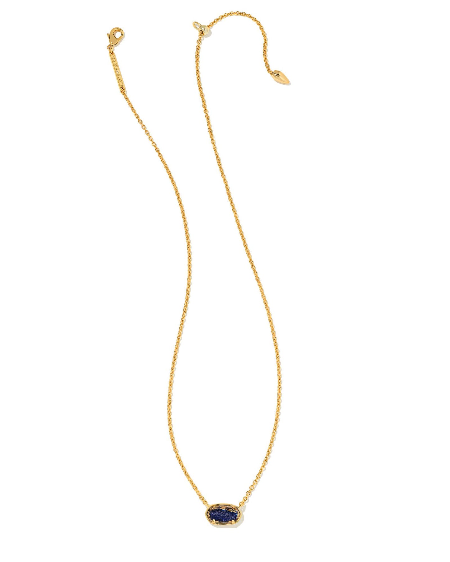 Grayson Short Necklace | Navy Dusted Glass