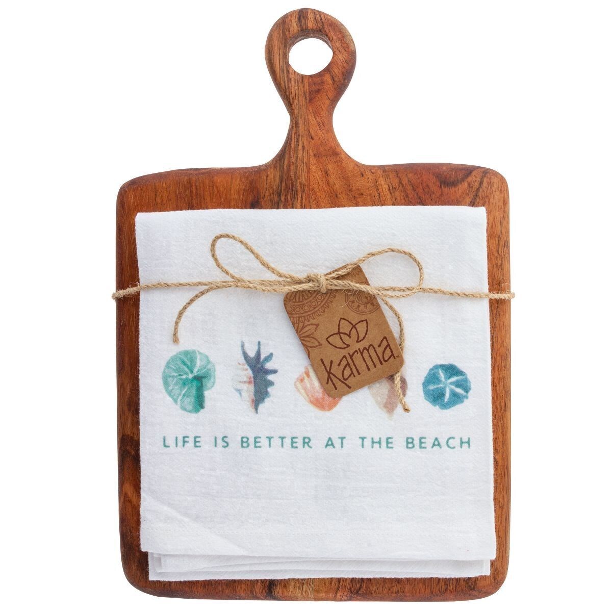 Cotton Tea Towel w/ Cutting Board