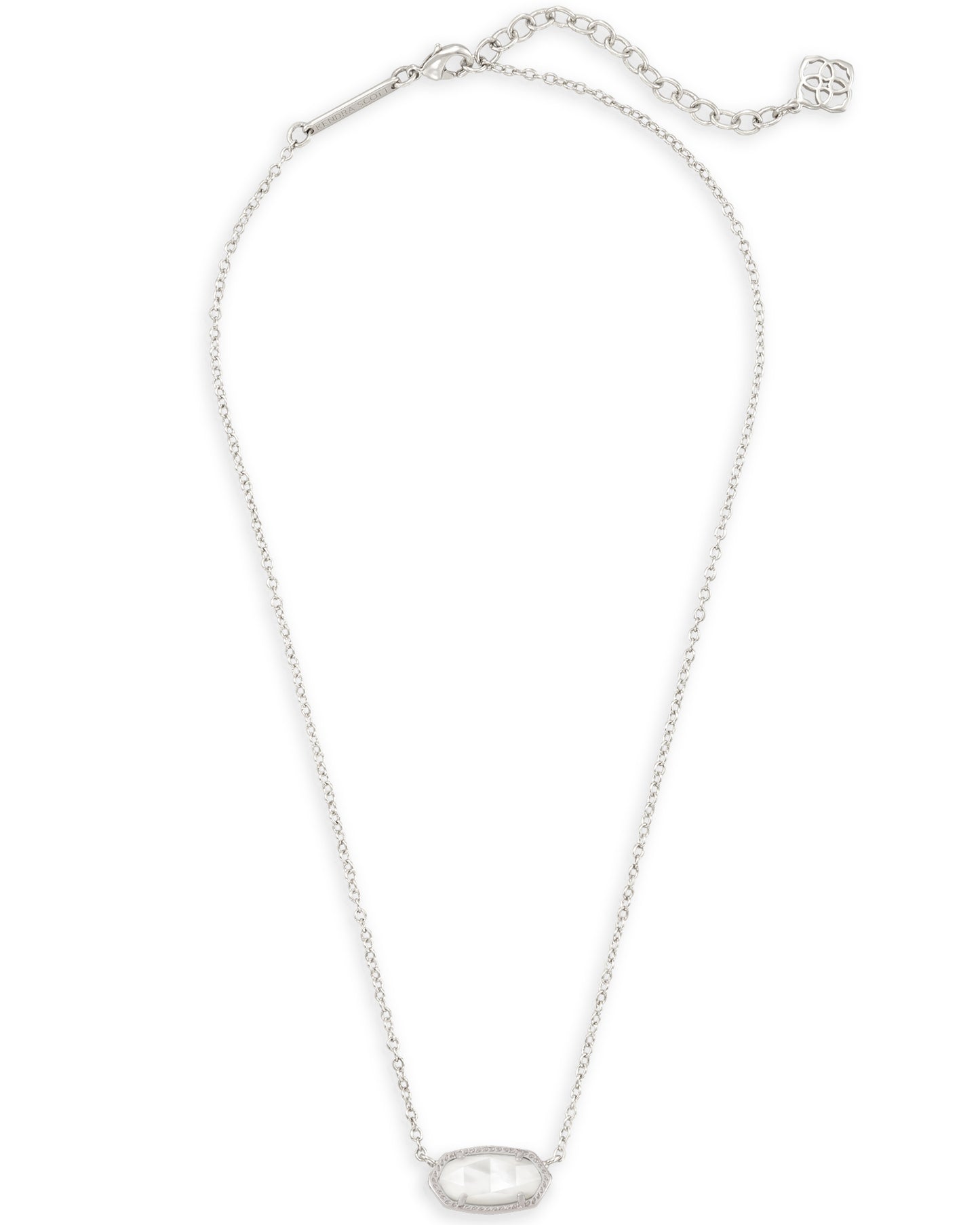 Elisa Necklace In Silver & Ivory Mother-Of-Pearl
