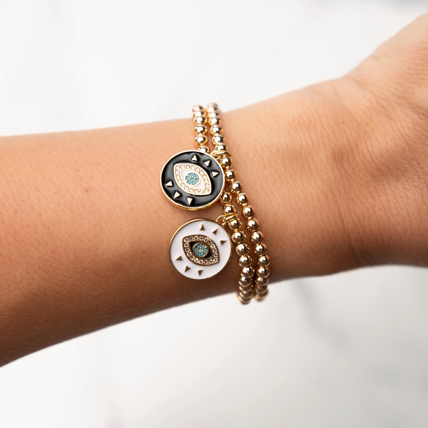 Celestial Bracelet | Evil Eye Circle Black