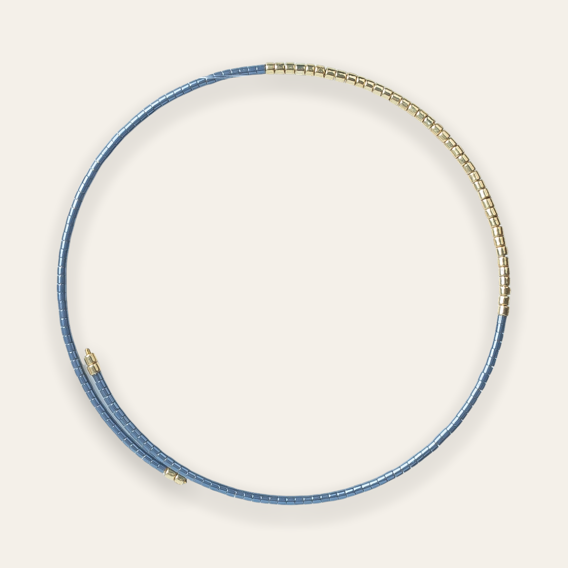 Norah Bangle | Gold & Cornflower