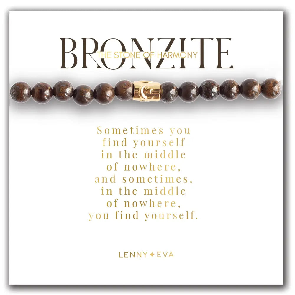 Symbolic Stones | Bronzite Moon & Stars