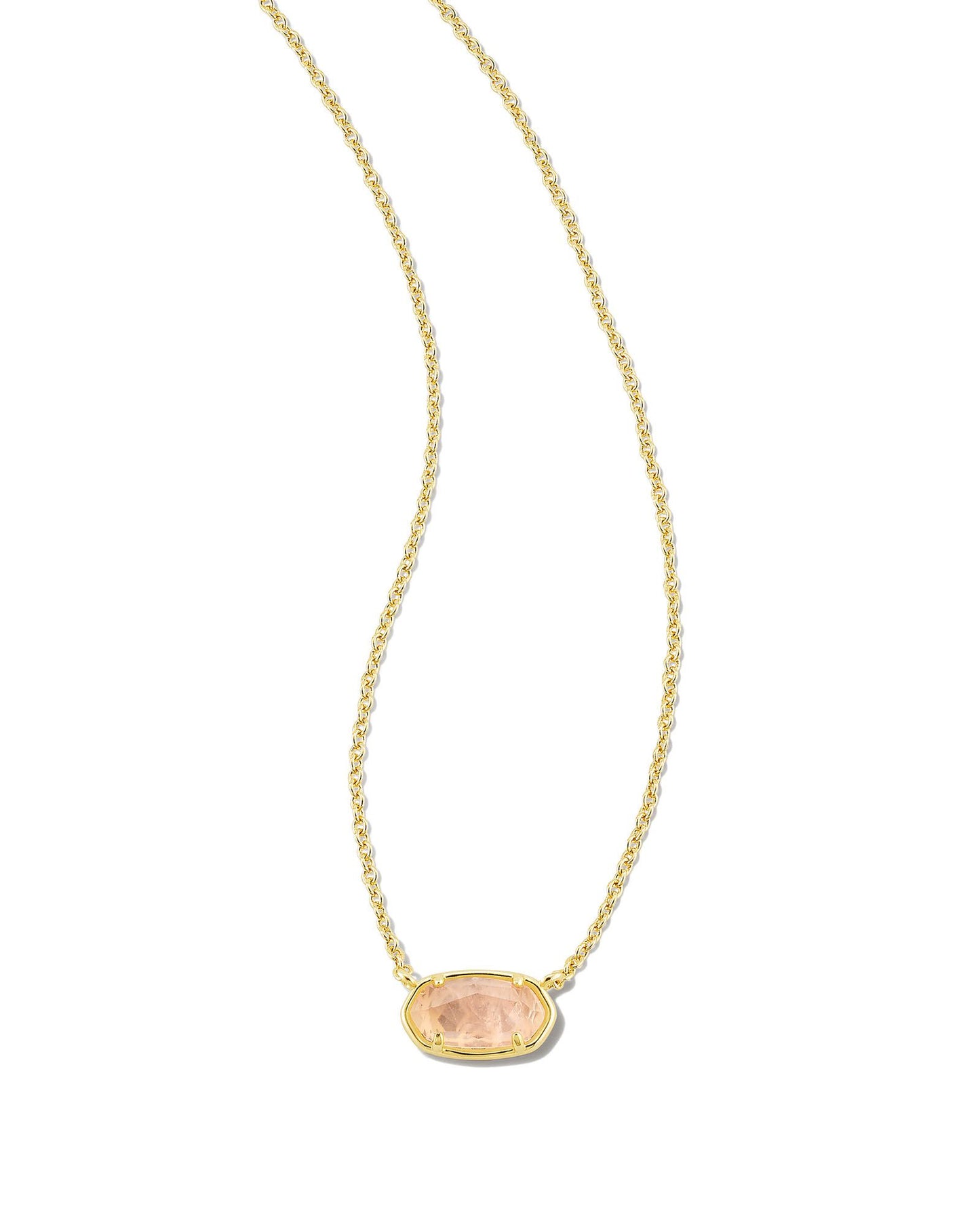 Grayson Short Necklace | Gold & Rose Quartz